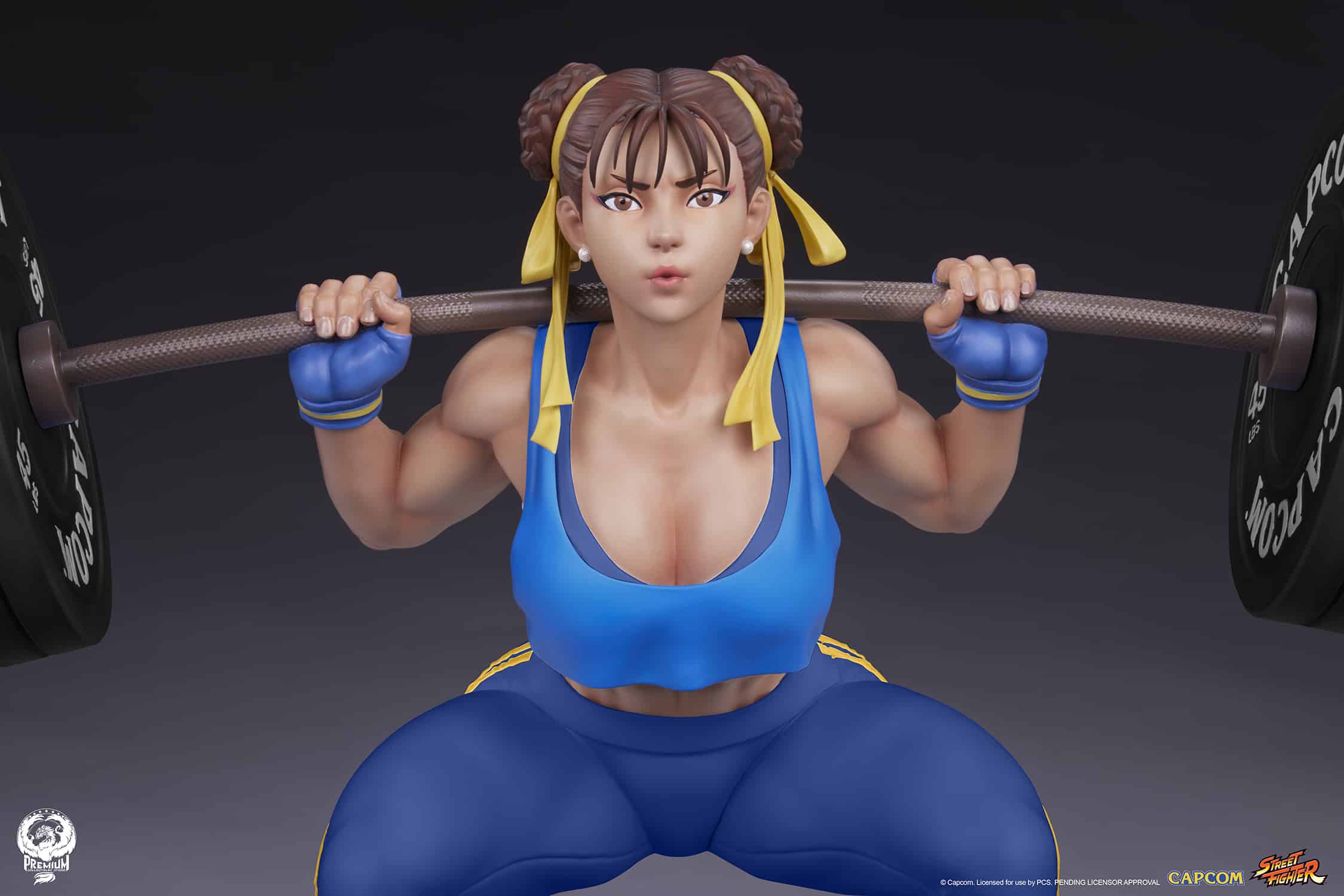 PCS Chun-Li Powerlifting Statue Alpha Edition Limited Street Fighter Collectible