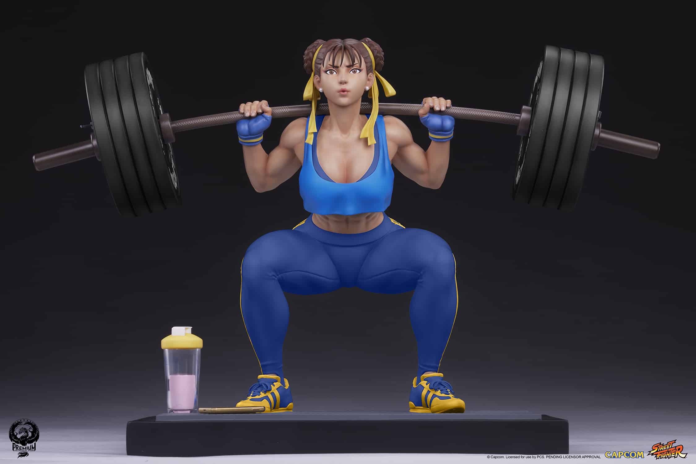 PCS Chun-Li Powerlifting Statue Alpha Edition Limited Street Fighter Collectible