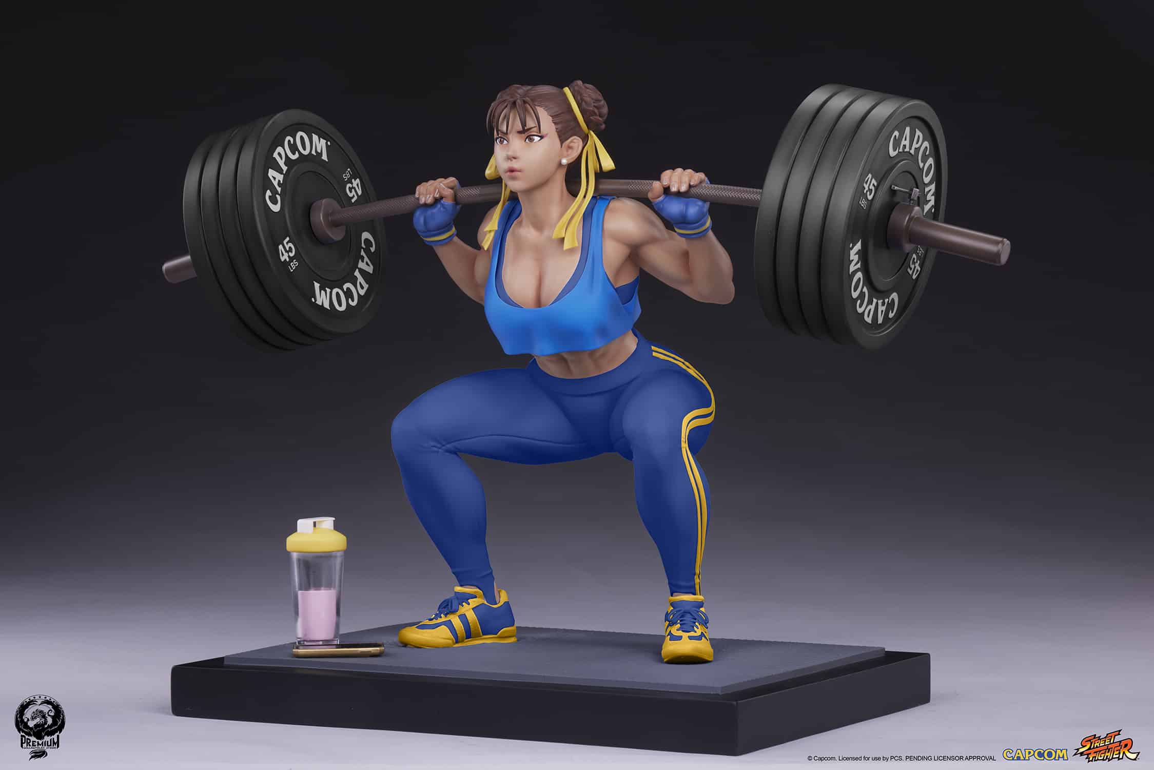 PCS Chun-Li Powerlifting Statue Alpha Edition Limited Street Fighter Collectible