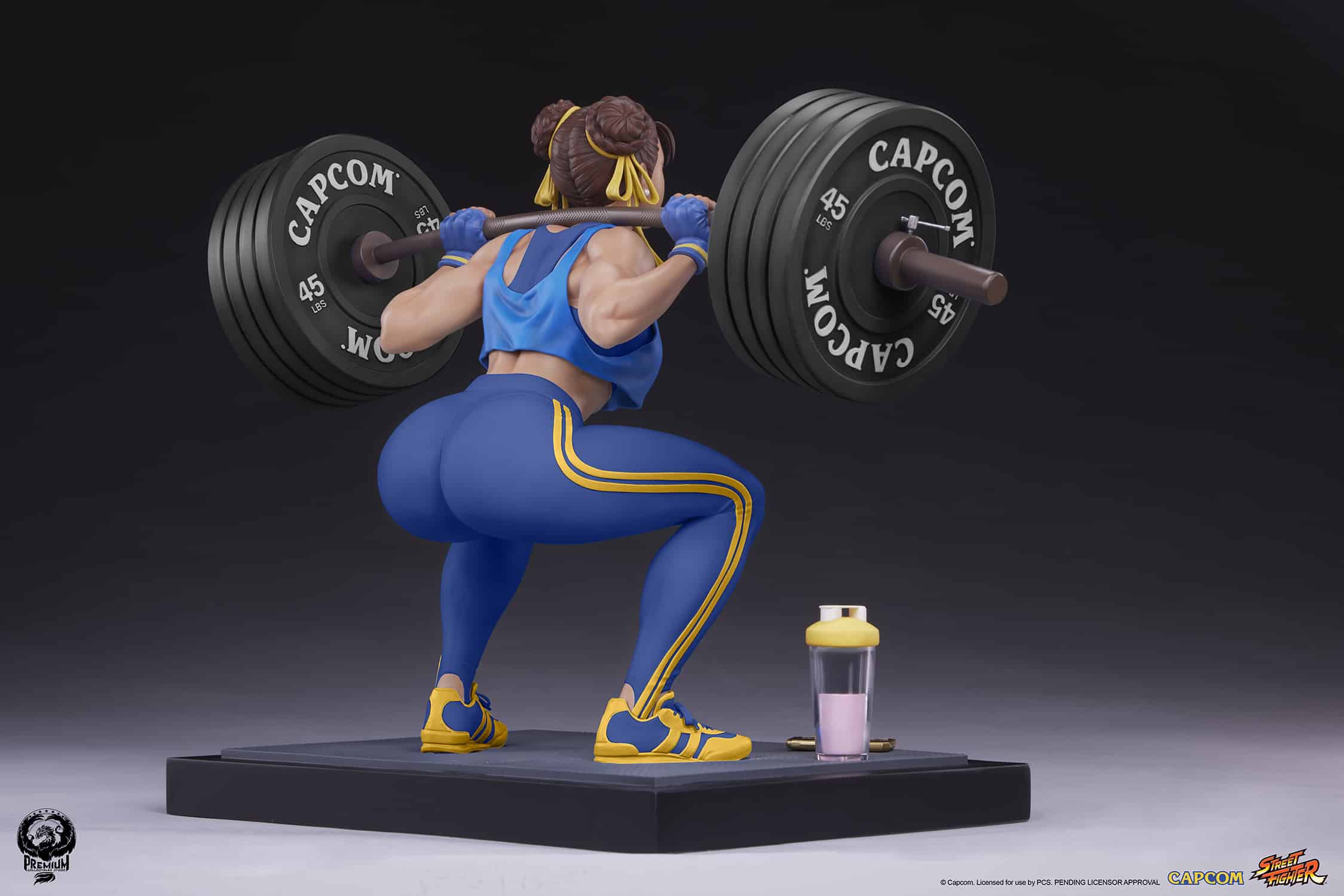 PCS Chun-Li Powerlifting Statue Alpha Edition Limited Street Fighter Collectible