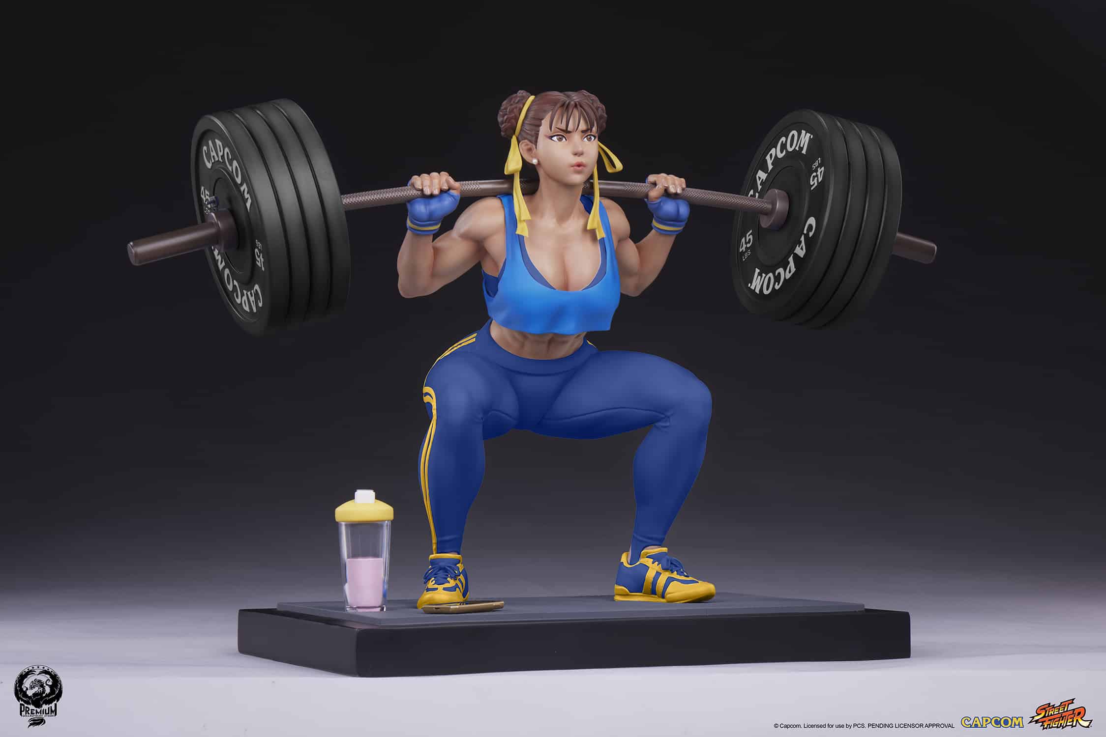 PCS Chun-Li Powerlifting Statue Alpha Edition Limited Street Fighter Collectible
