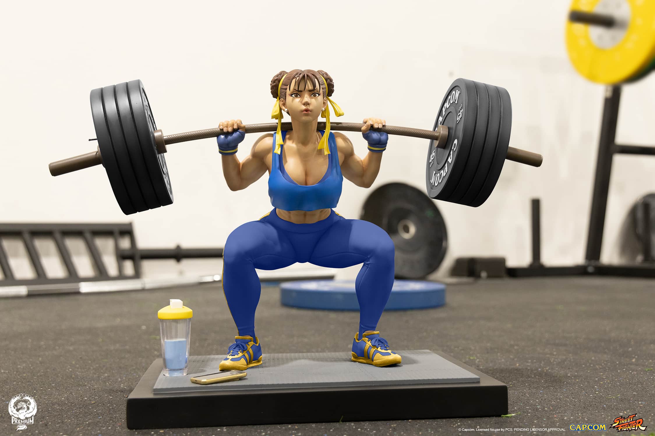 PCS Chun-Li Powerlifting Statue Alpha Edition Limited Street Fighter Collectible