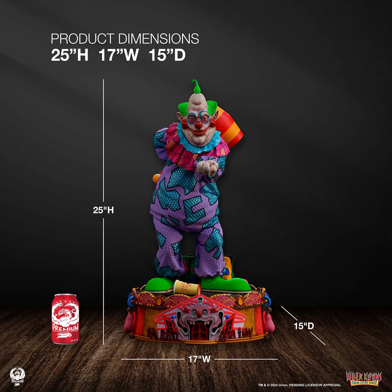 PCS Jumbo Statue Killer Klowns From Outer Space 1:4 Scale Limited Collectible