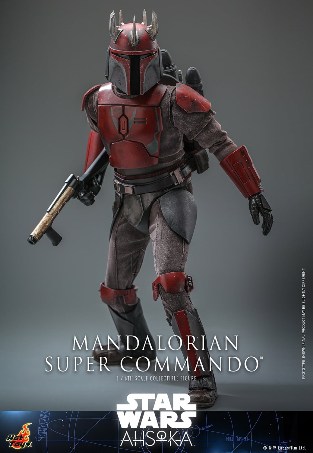 Hot Toys Mandalorian Super Commando Sixth Scale Figure Star Wars Limited Collectible