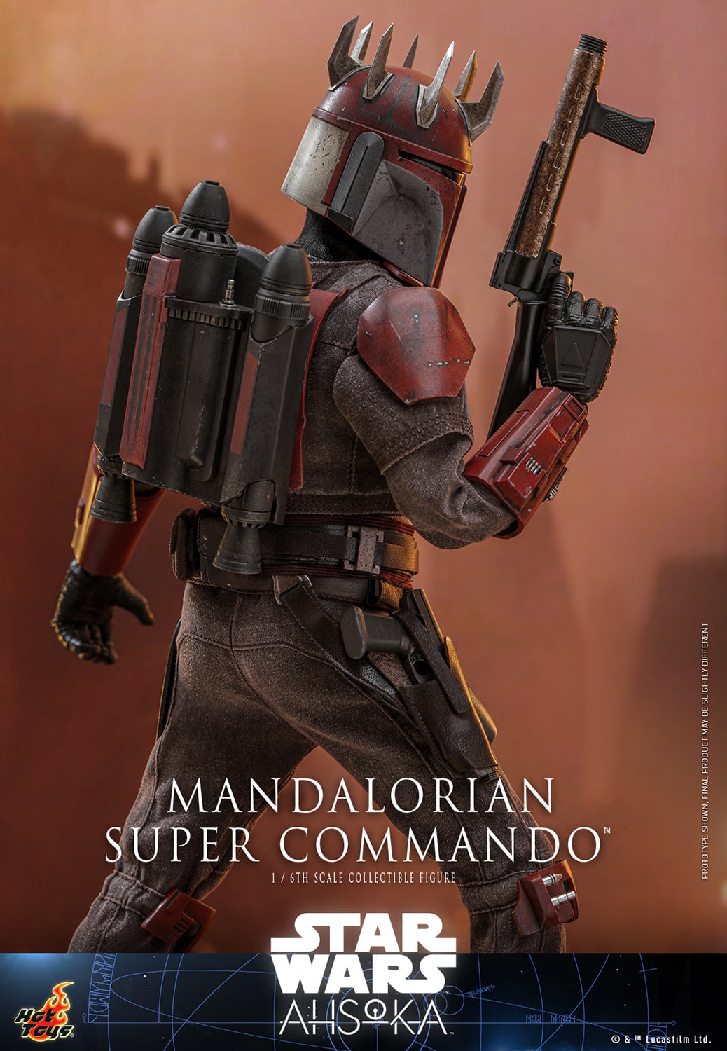 Hot Toys Mandalorian Super Commando Sixth Scale Figure Star Wars Limited Collectible