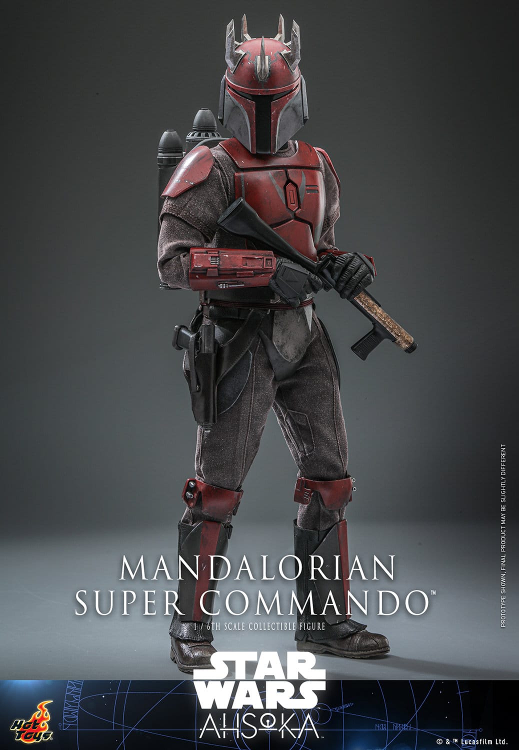 Hot Toys Mandalorian Super Commando Sixth Scale Figure Star Wars Limited Collectible