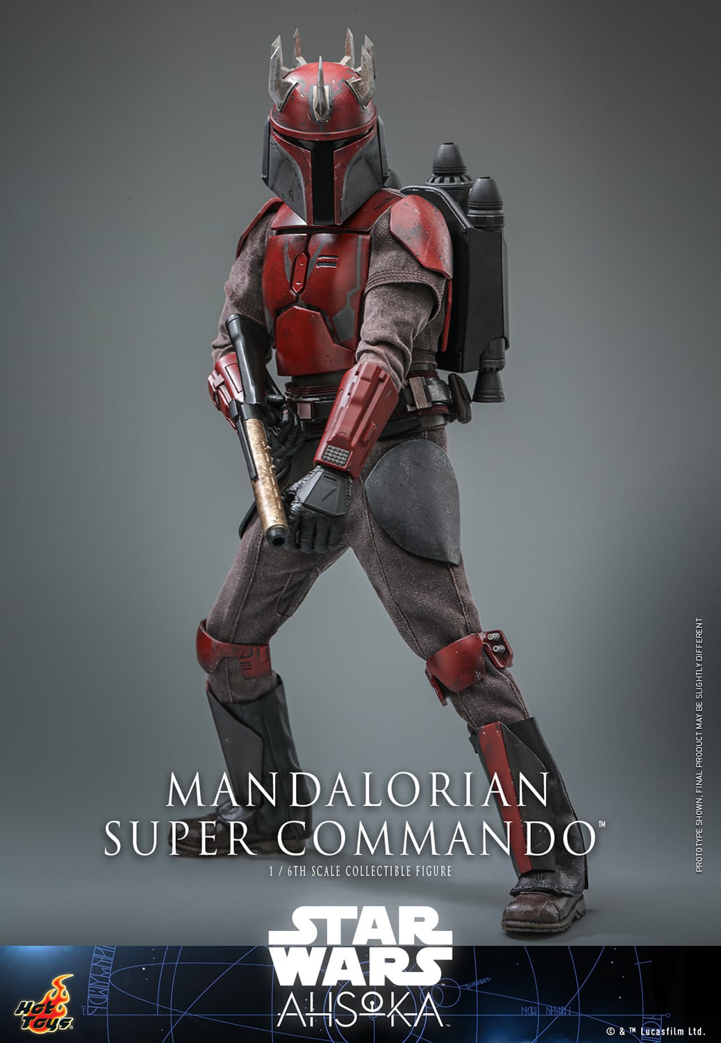 Hot Toys Mandalorian Super Commando Sixth Scale Figure Star Wars Limited Collectible