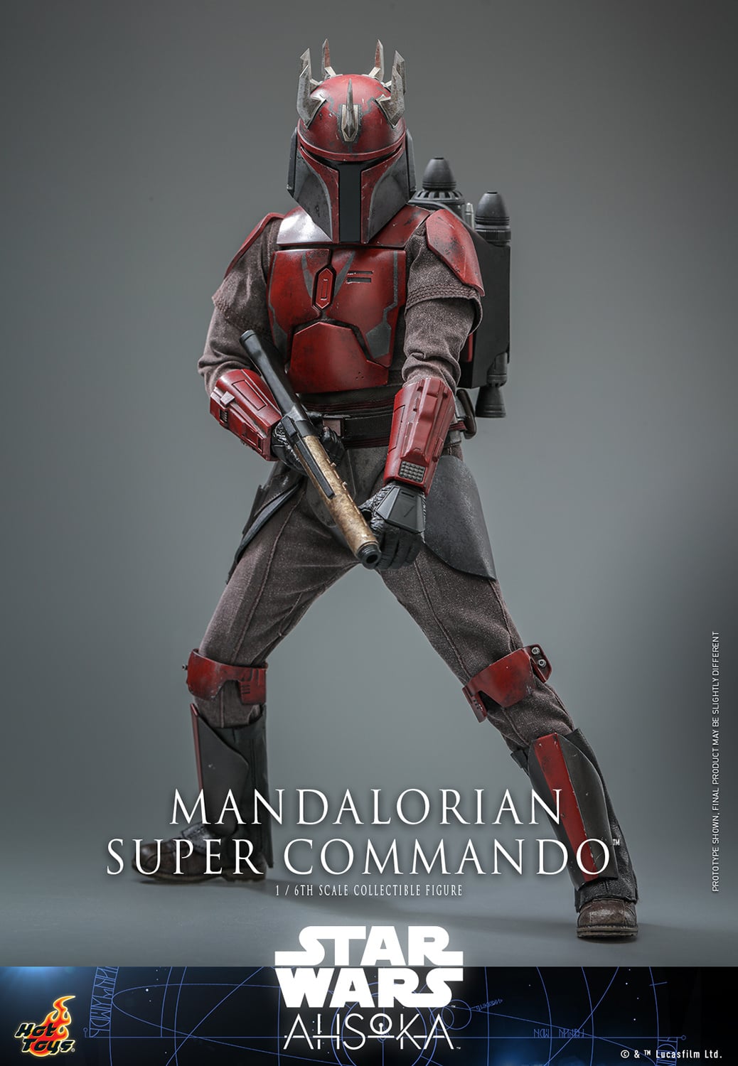 Hot Toys Mandalorian Super Commando Sixth Scale Figure Star Wars Limited Collectible