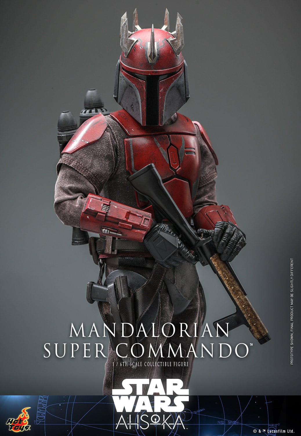 Hot Toys Mandalorian Super Commando Sixth Scale Figure Star Wars Limited Collectible