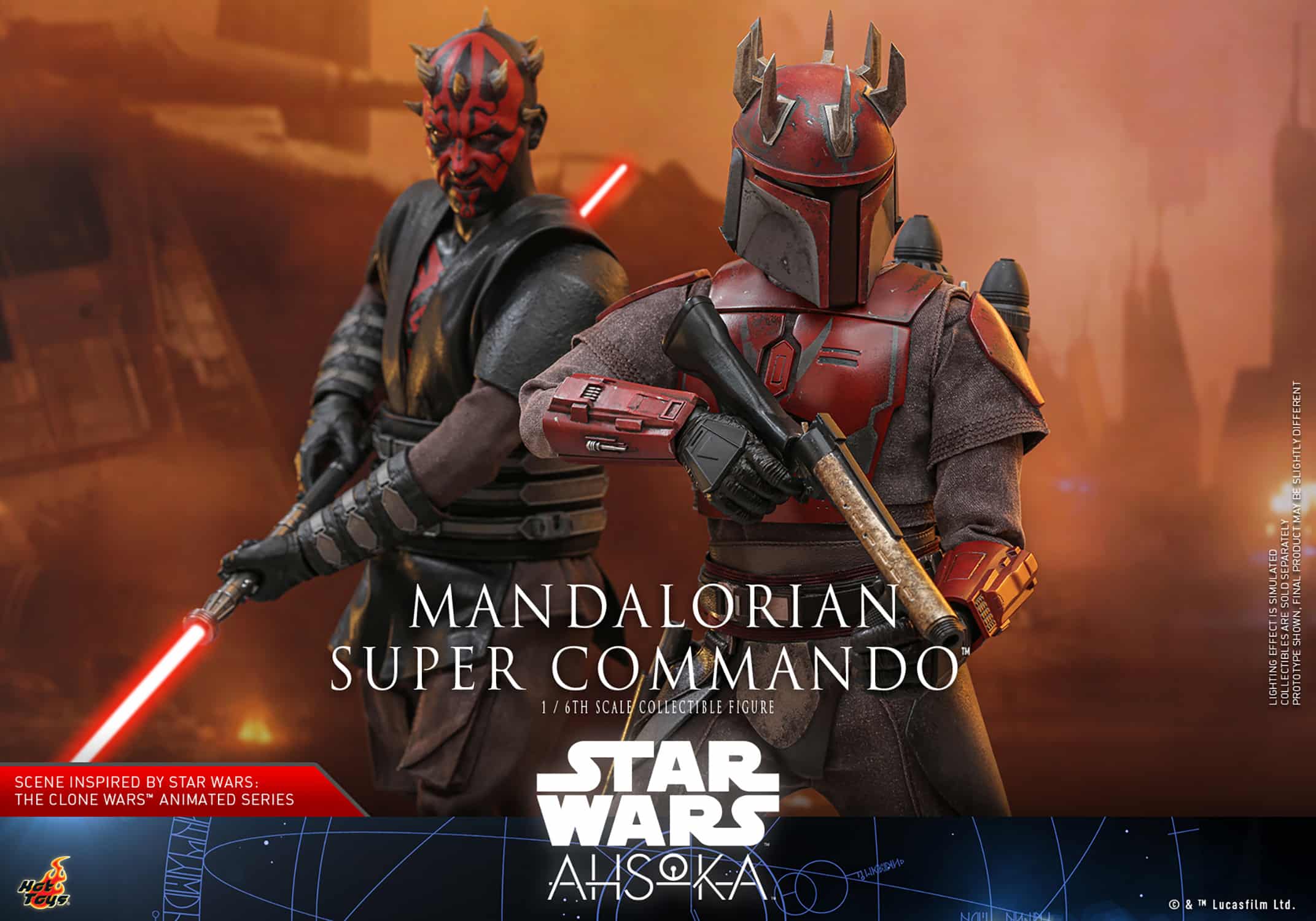 Hot Toys Mandalorian Super Commando Sixth Scale Figure Star Wars Limited Collectible