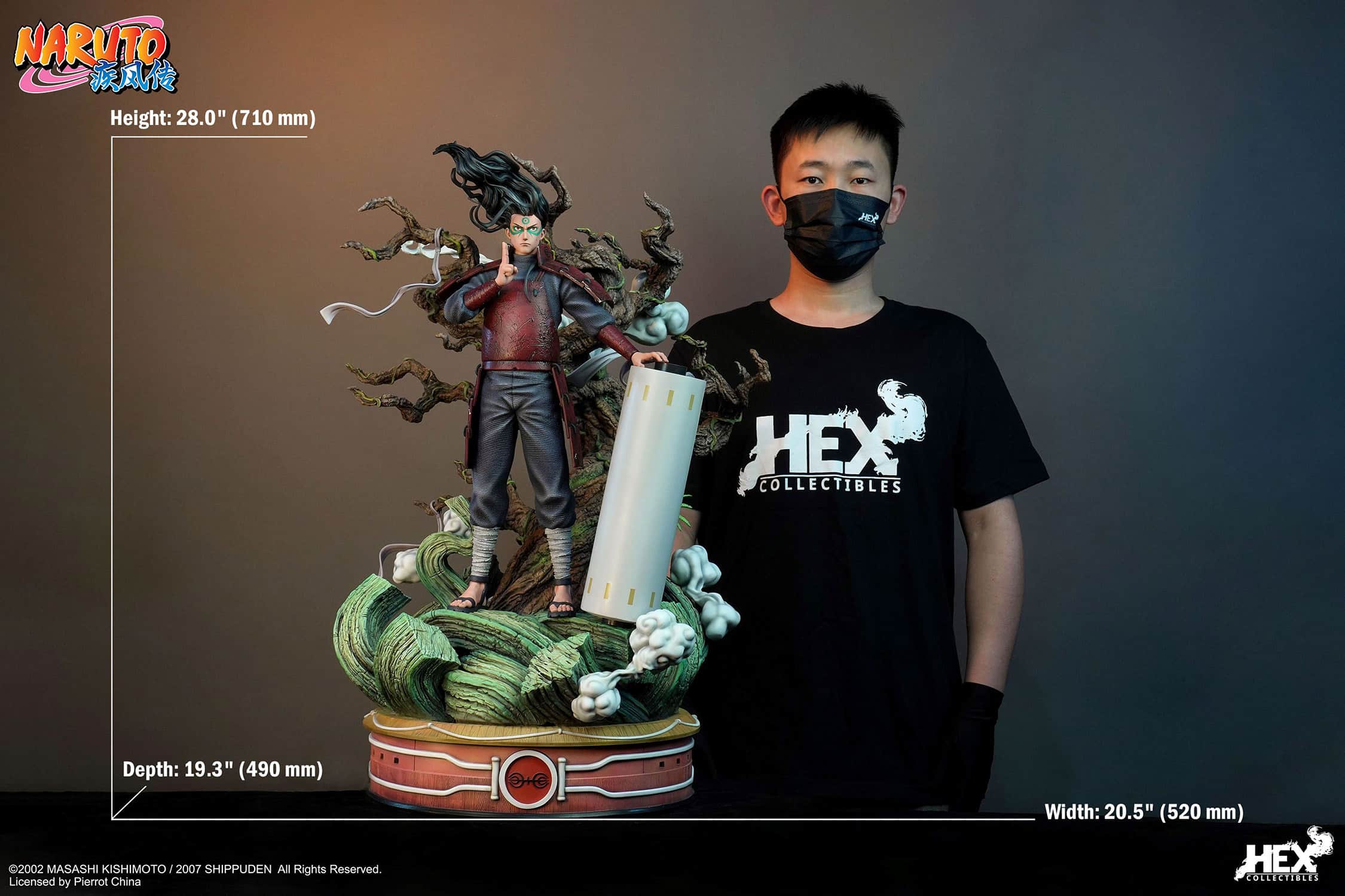 HEX Collectibles Senju Hashirama Statue Naruto Shippuden Limited Collectible