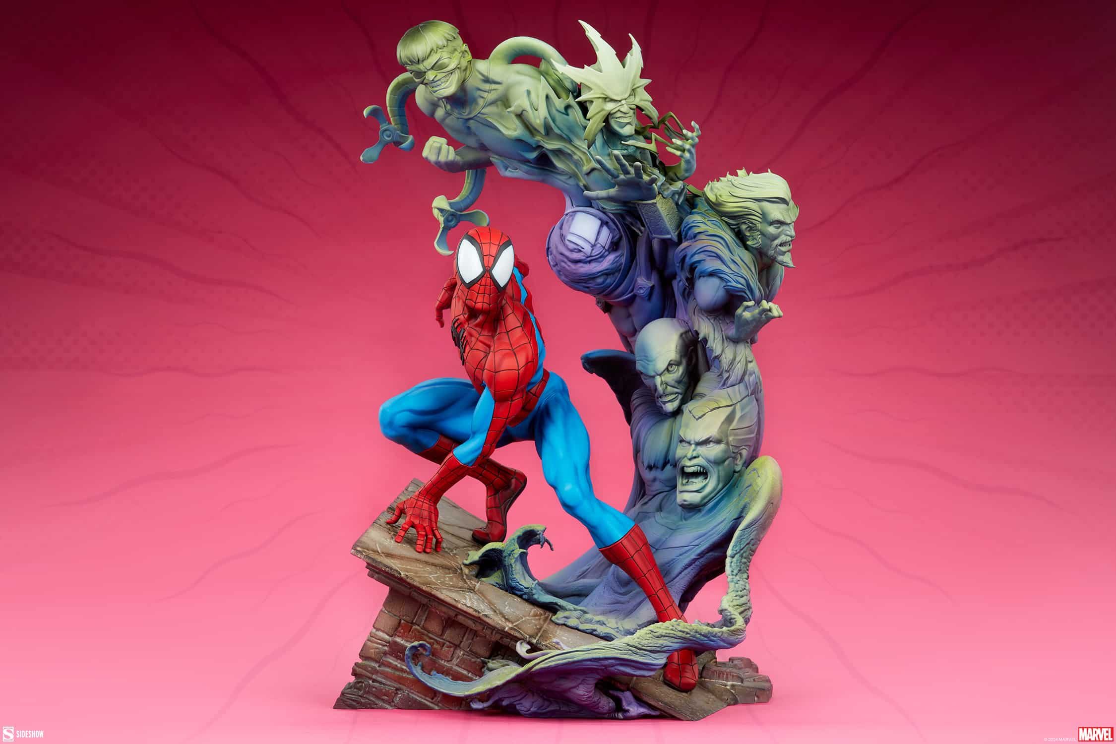 Spider-Man Premium Format Figure Sinister Six Diorama Marvel Limited Collectible