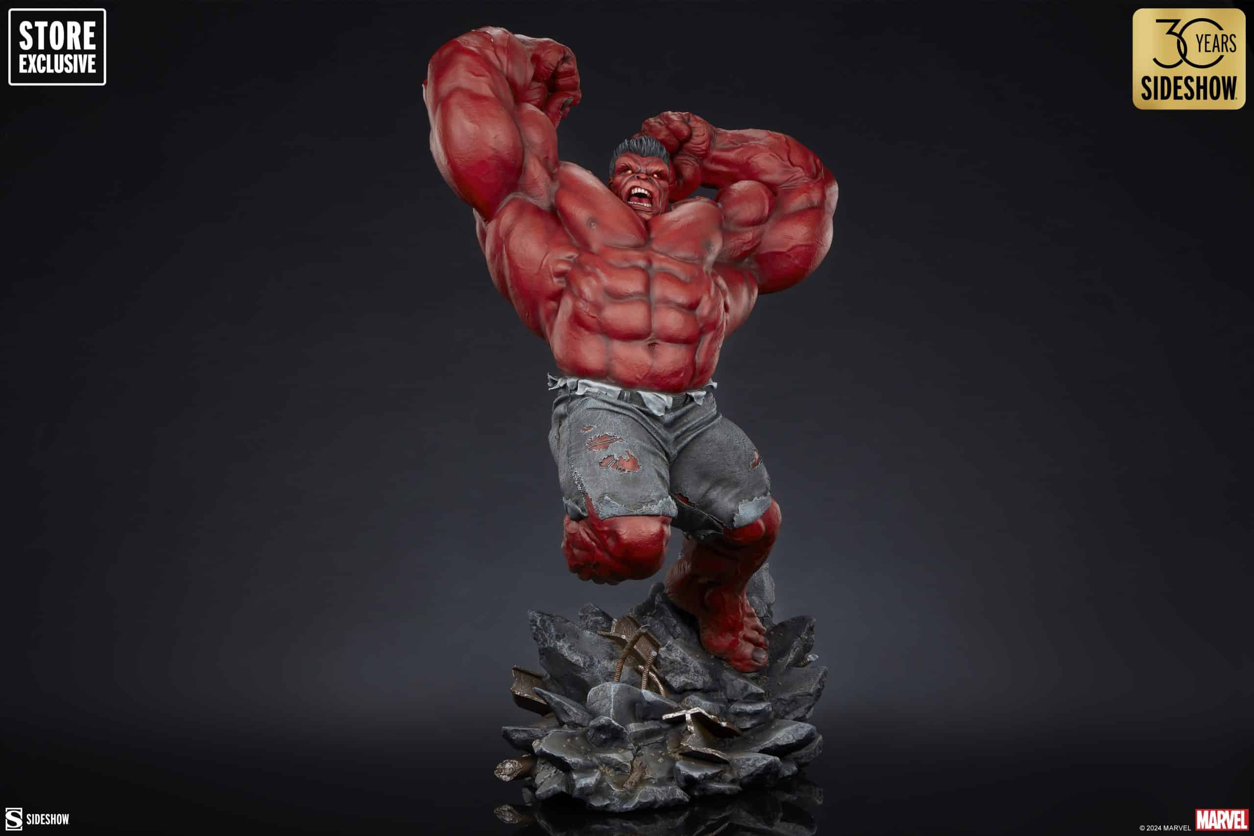 Sideshow Collectibles Red Hulk Thunderbolt Ross Premium Format Figure Store Exclusive Statue Variant