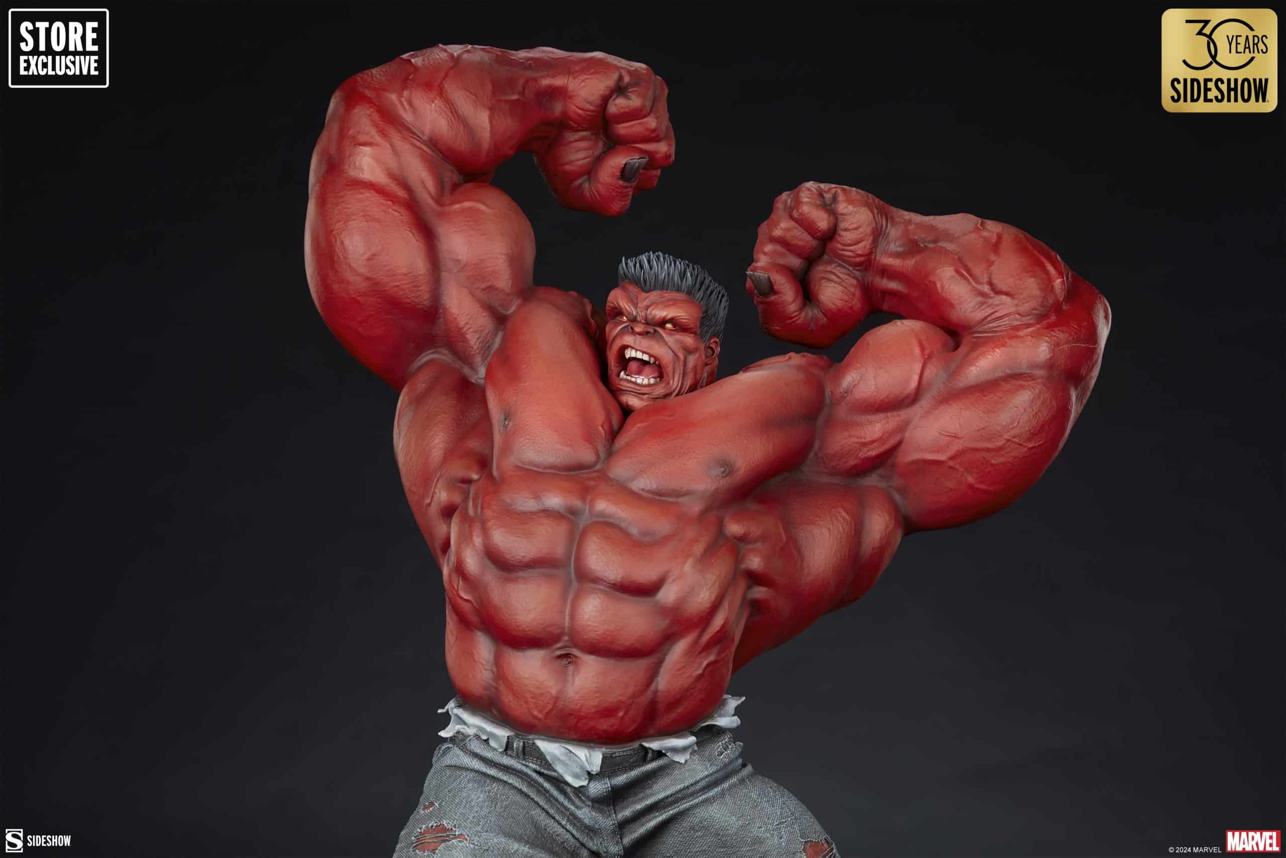 Sideshow Collectibles Red Hulk Thunderbolt Ross Premium Format Figure Store Exclusive Statue Variant