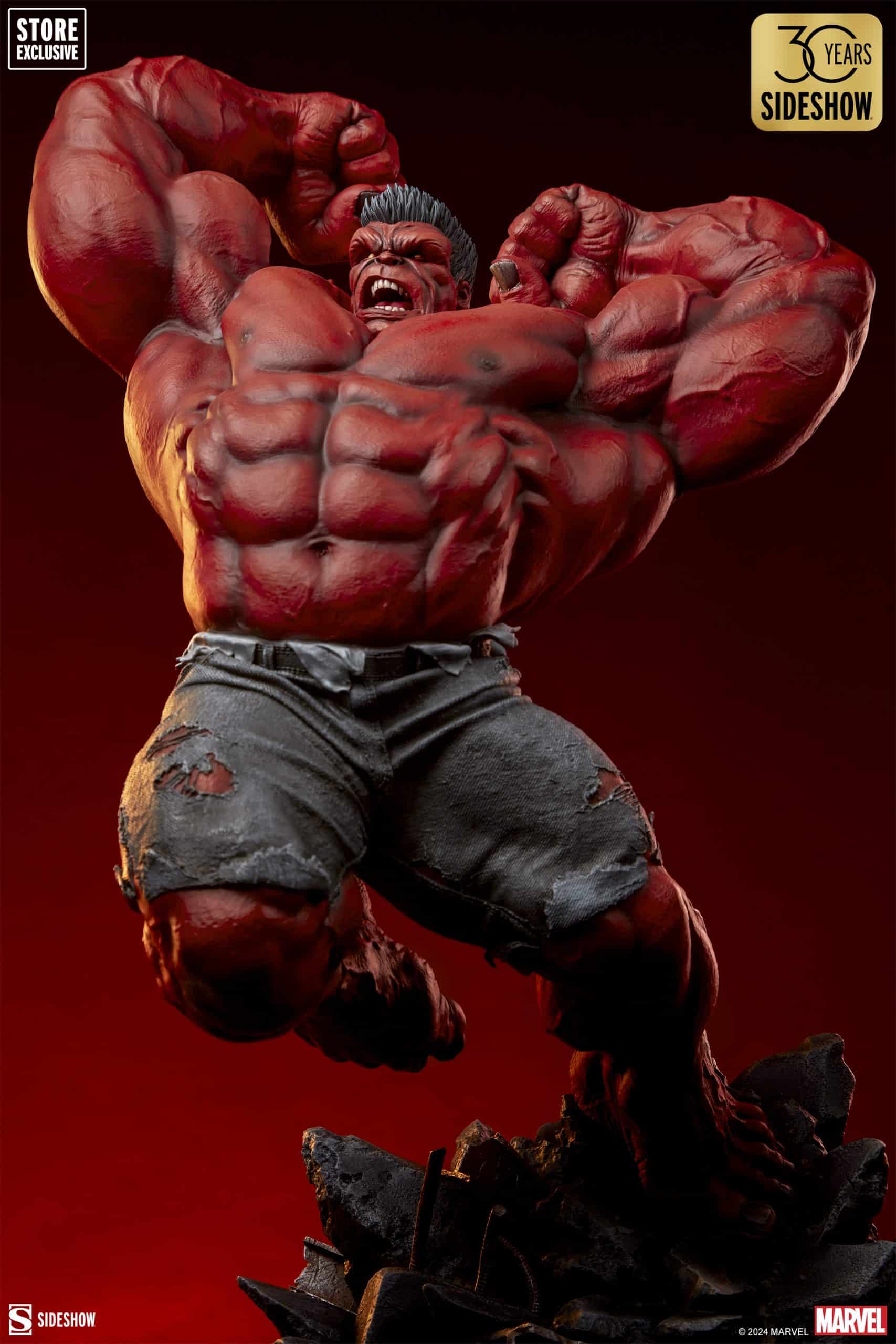 Sideshow Collectibles Red Hulk Thunderbolt Ross Premium Format Figure Store Exclusive Statue Variant