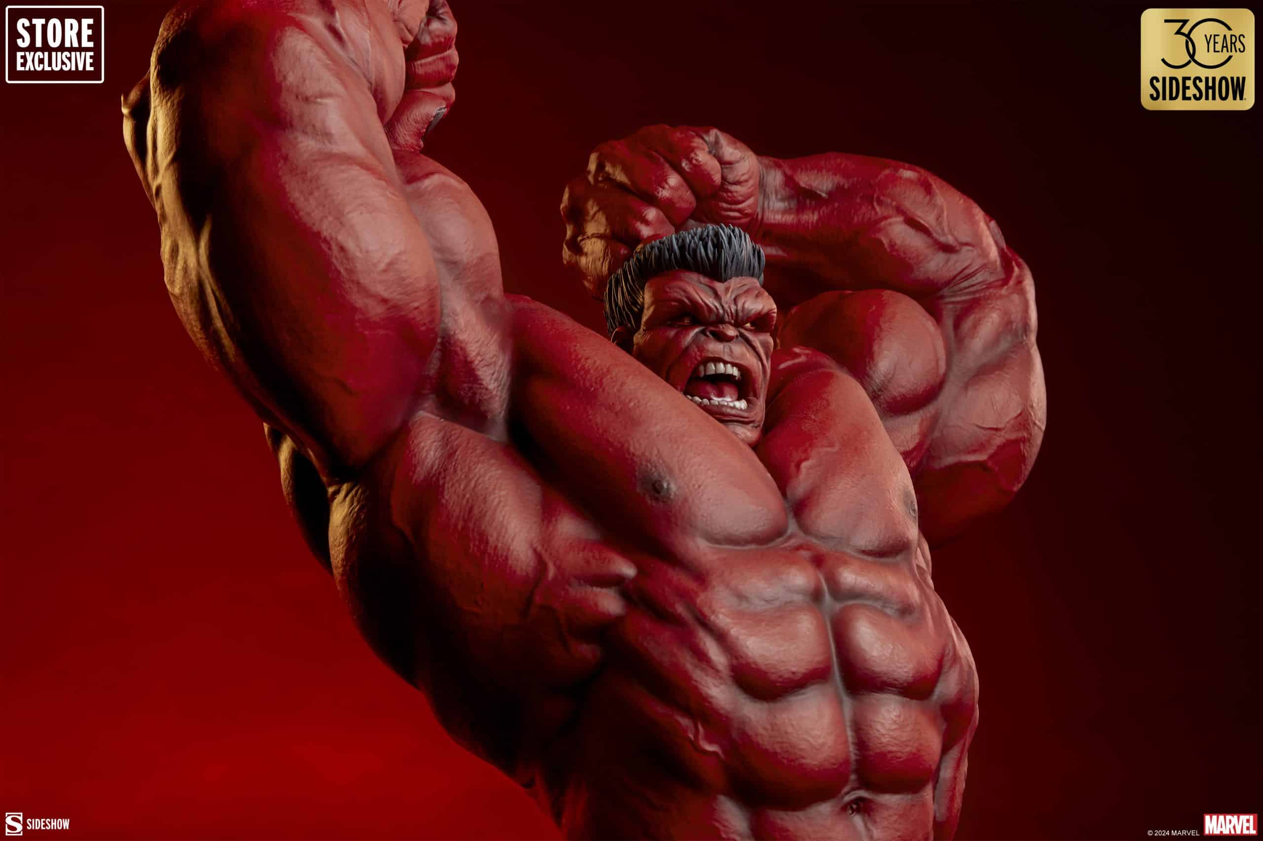 Sideshow Collectibles Red Hulk Thunderbolt Ross Premium Format Figure Store Exclusive Statue Variant