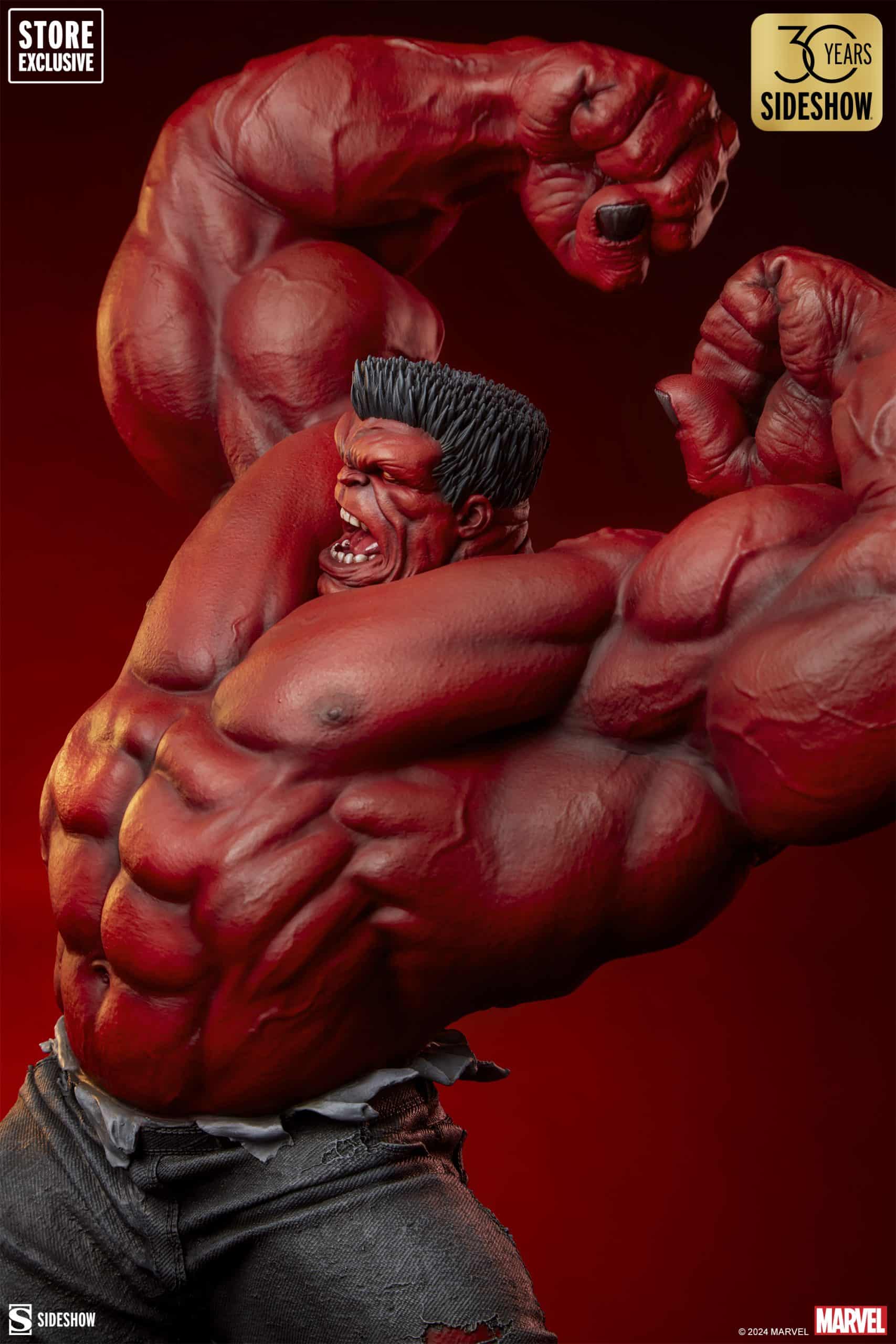 Sideshow Collectibles Red Hulk Thunderbolt Ross Premium Format Figure Store Exclusive Statue Variant