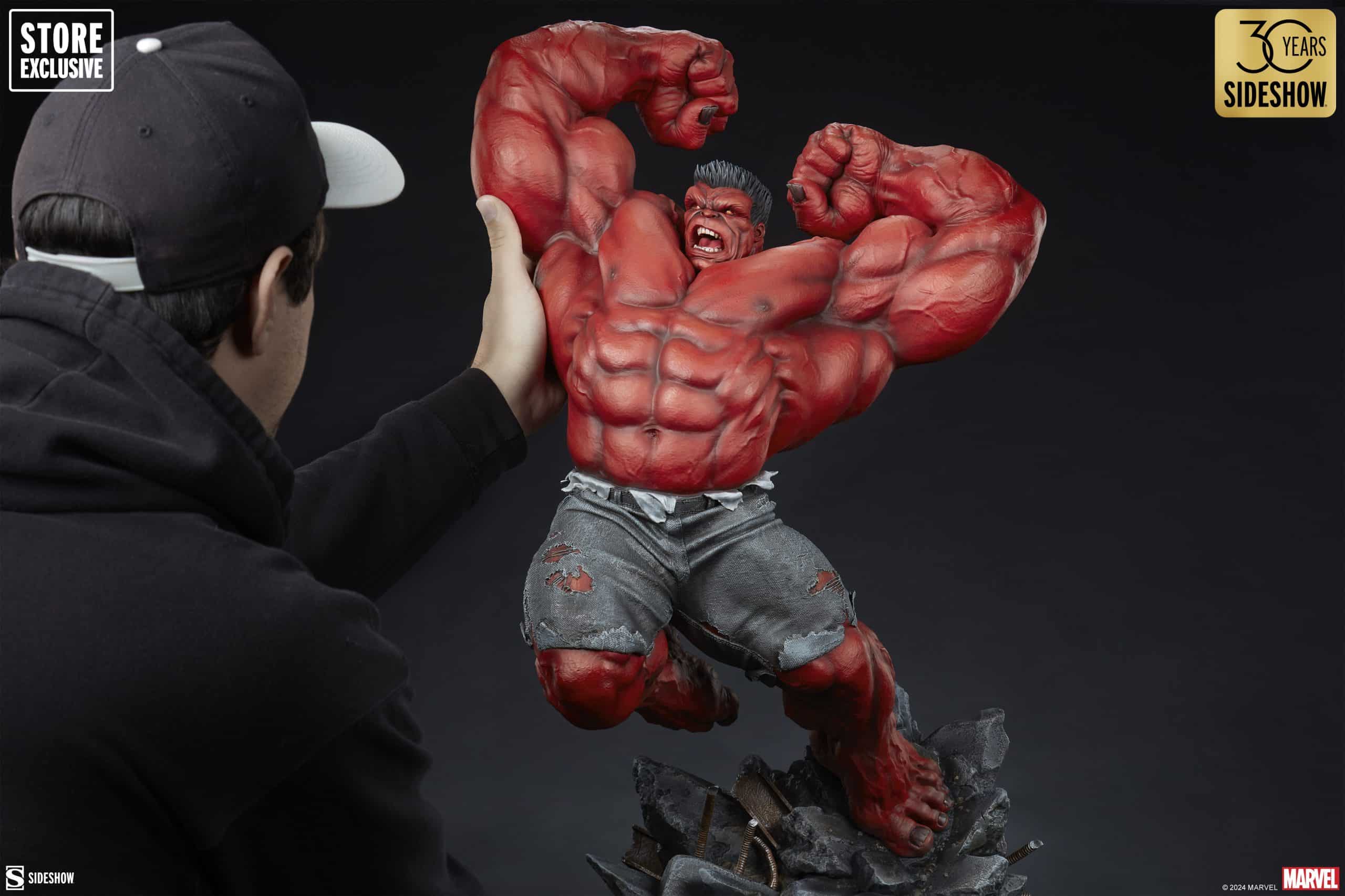 Sideshow Collectibles Red Hulk Thunderbolt Ross Premium Format Figure Store Exclusive Statue Variant