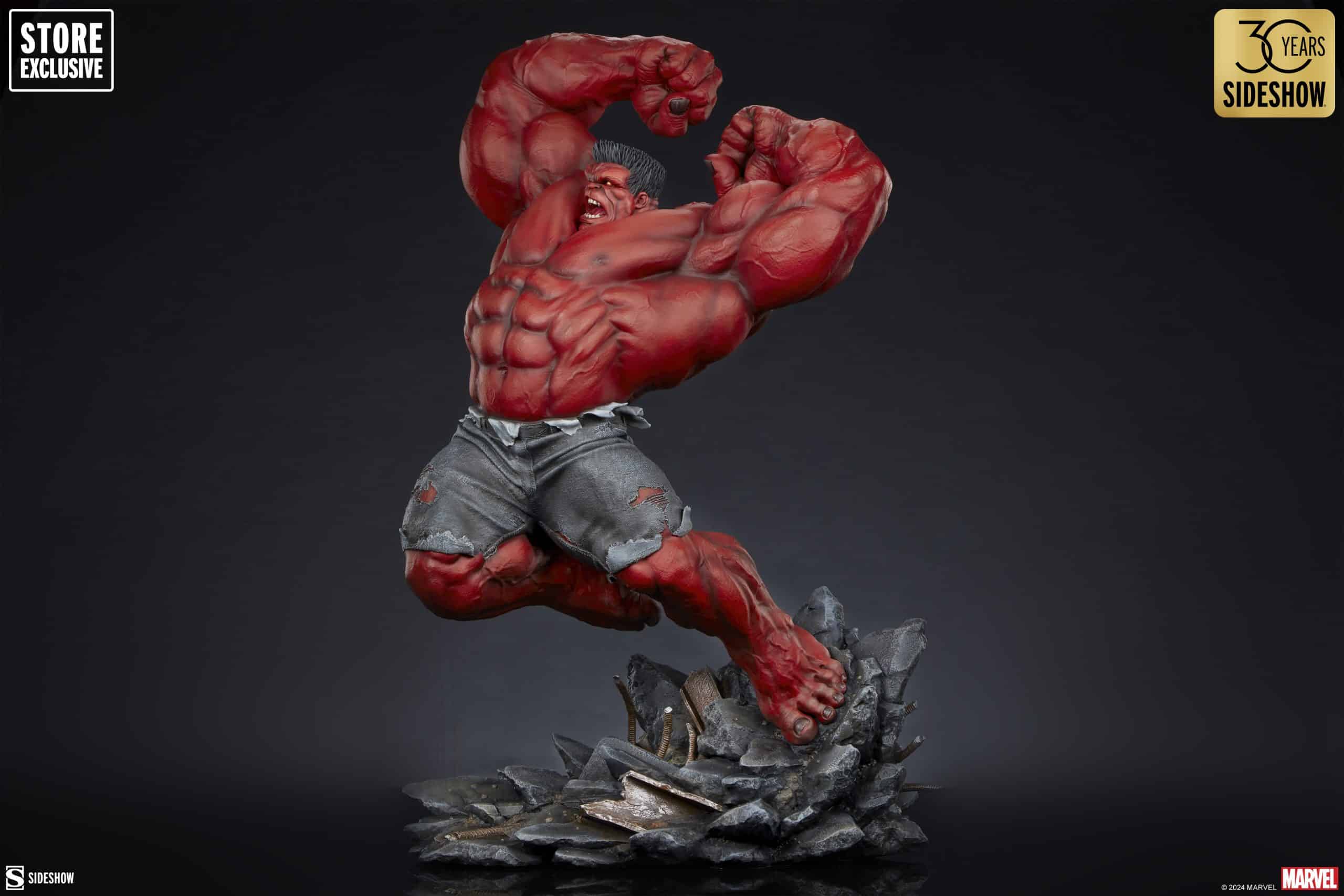 Sideshow Collectibles Red Hulk Thunderbolt Ross Premium Format Figure Store Exclusive Statue Variant
