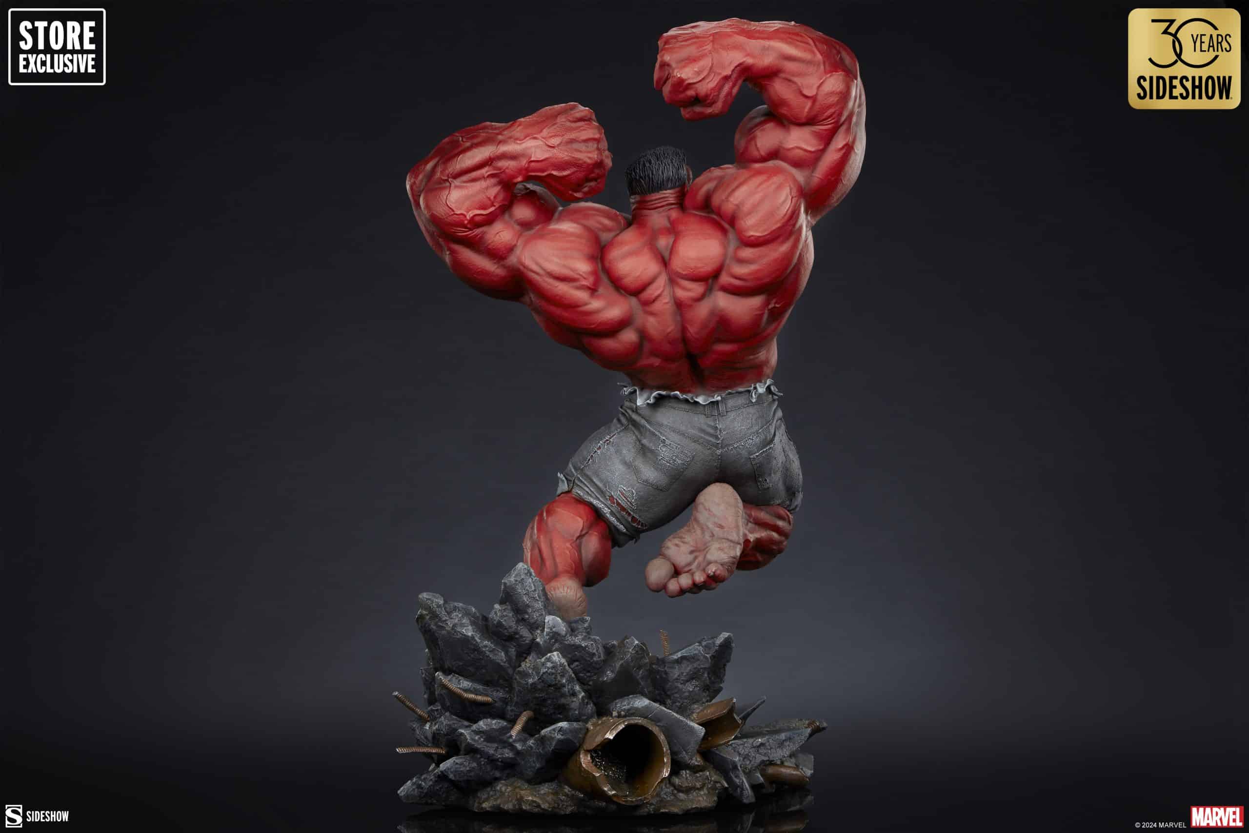 Sideshow Collectibles Red Hulk Thunderbolt Ross Premium Format Figure Store Exclusive Statue Variant