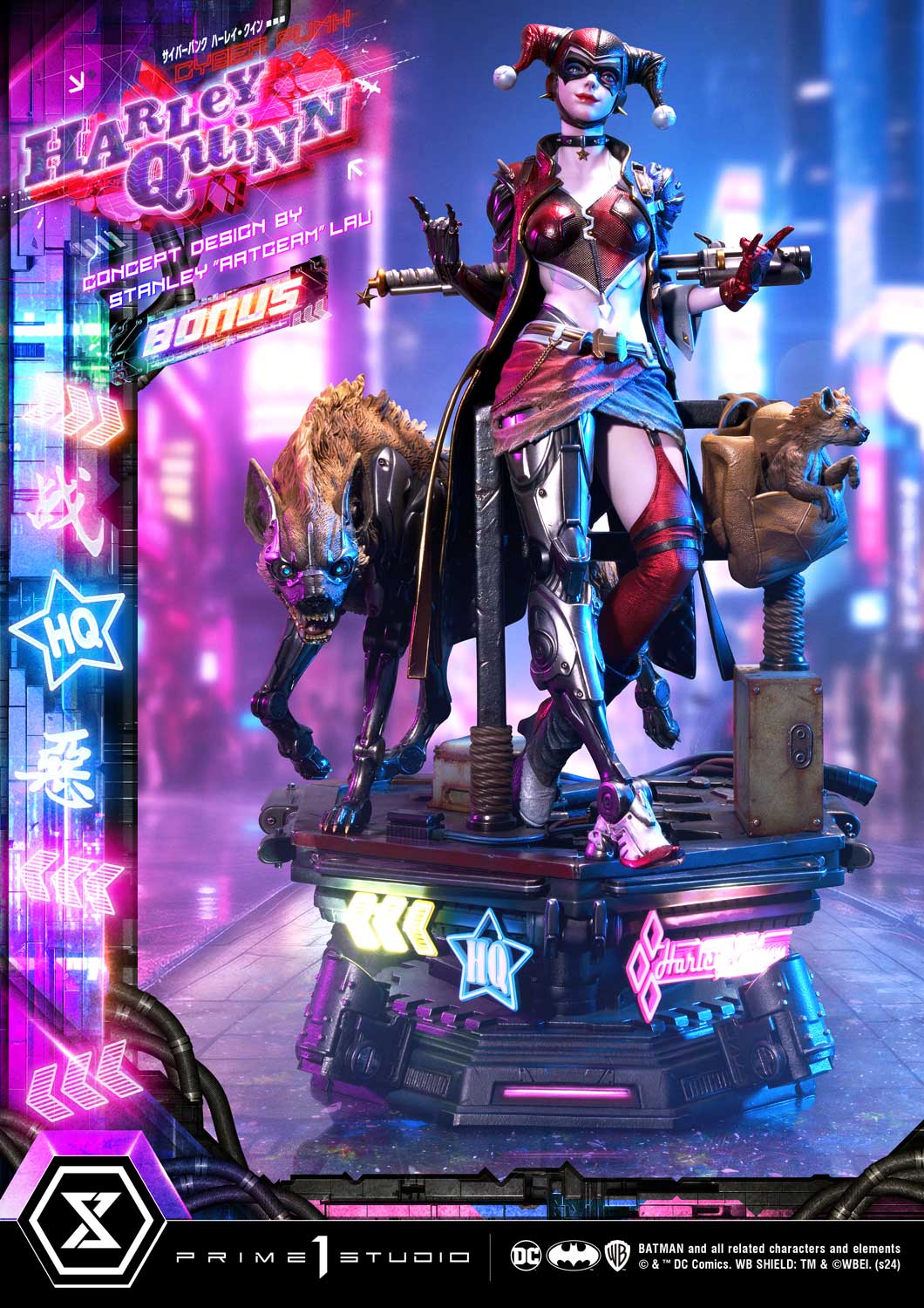 Prime 1 Studio Cyberpunk Harley Quinn Statues Ultimate Premium Masterline Collectible
