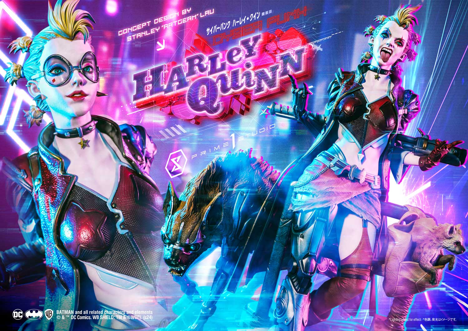 Prime 1 Studio Cyberpunk Harley Quinn Statues Ultimate Premium Masterline Collectible