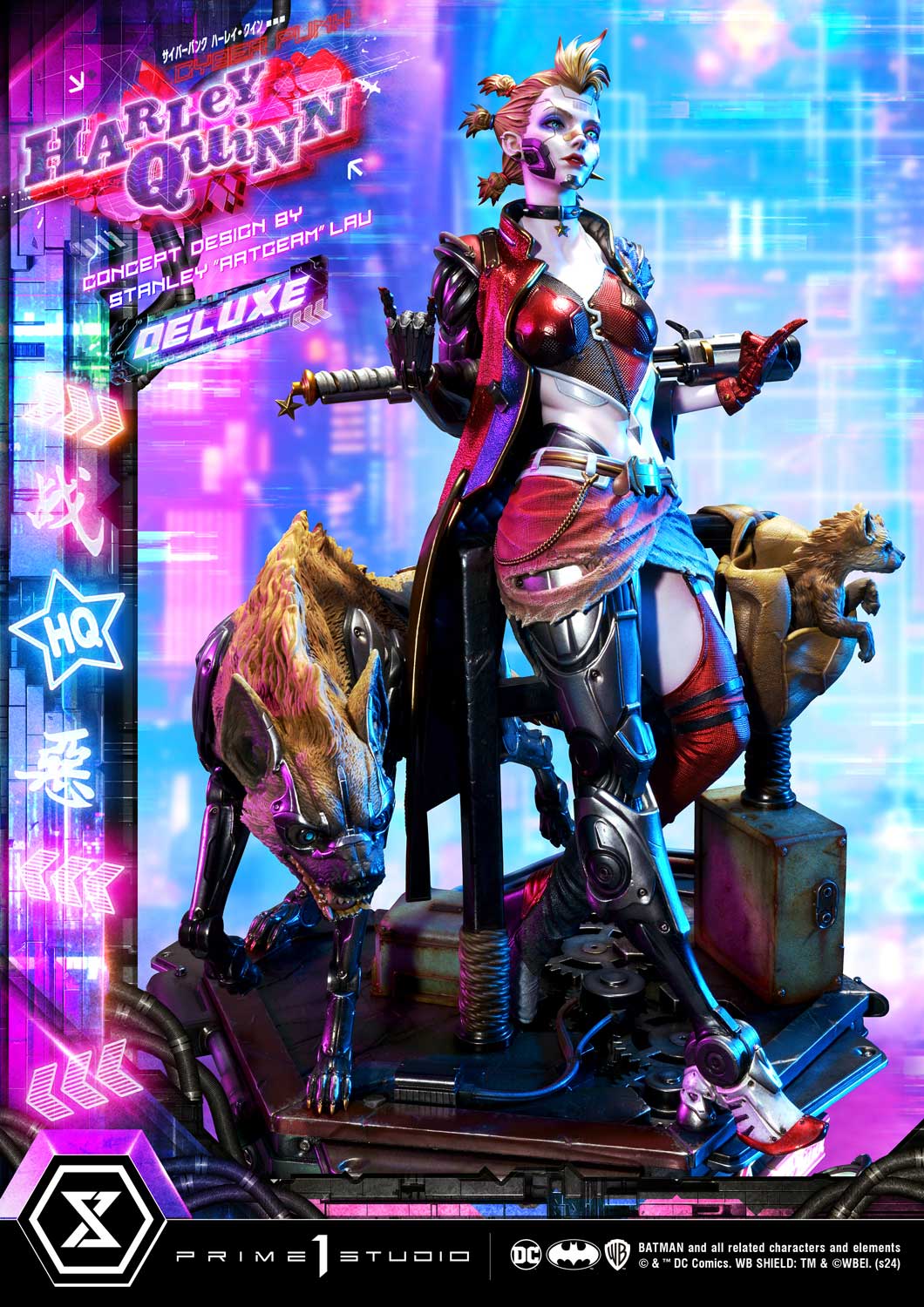 Prime 1 Studio Cyberpunk Harley Quinn Statues Ultimate Premium Masterline Collectible