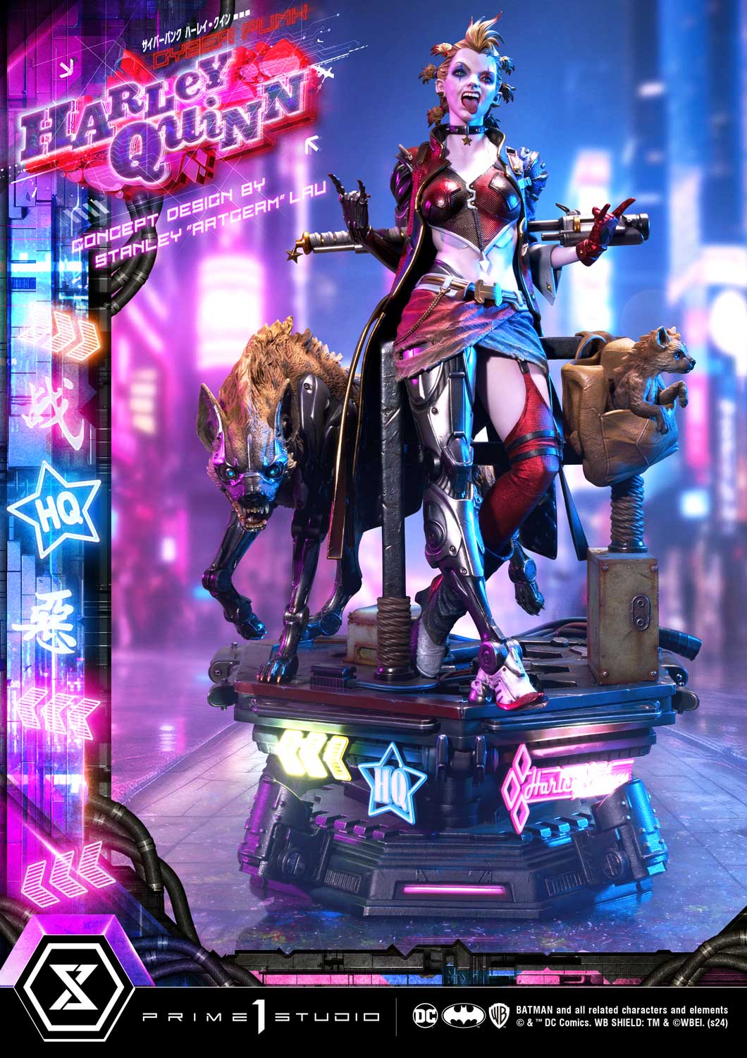 Prime 1 Studio Cyberpunk Harley Quinn Statues Ultimate Premium Masterline Collectible