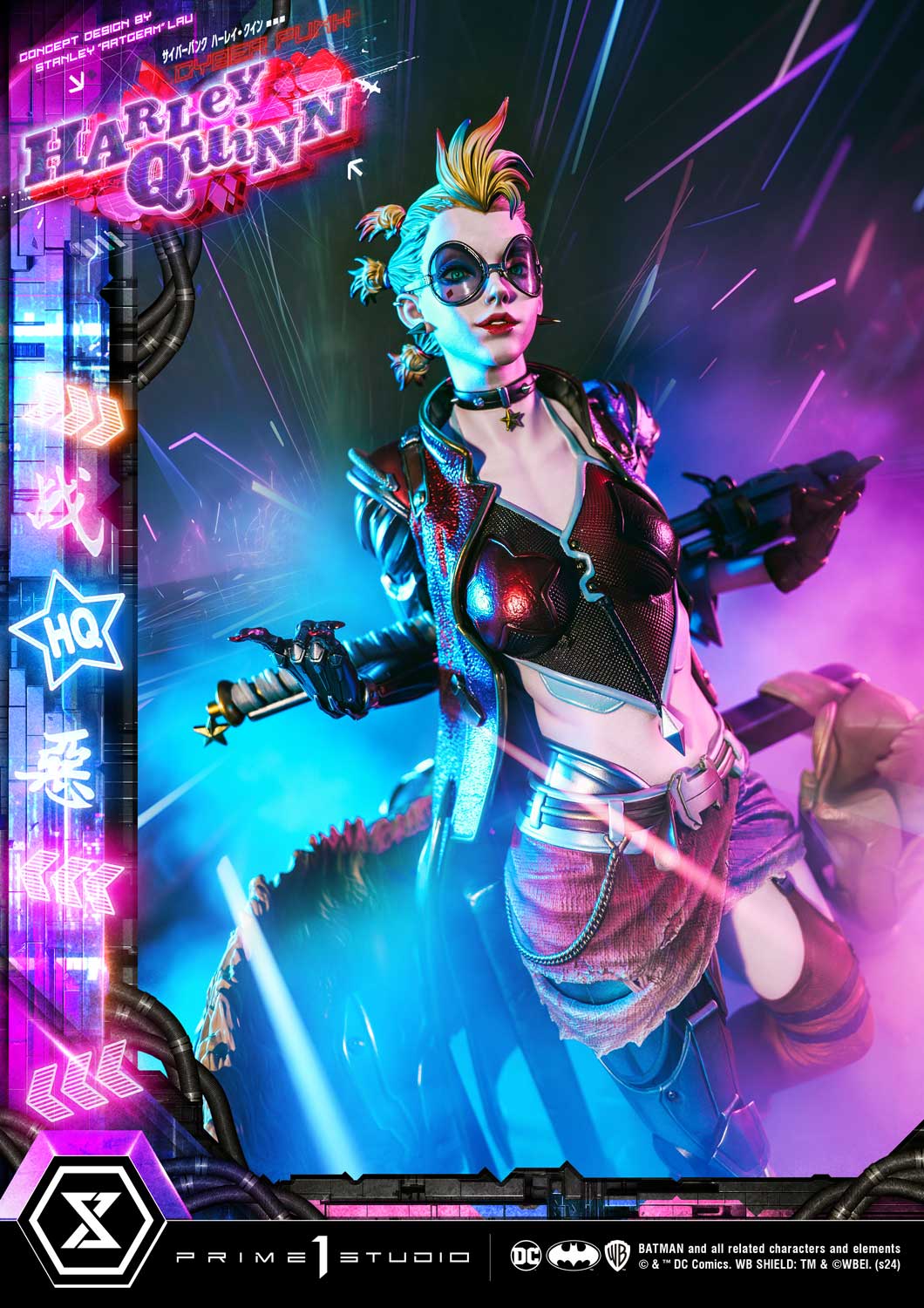 Prime 1 Studio Cyberpunk Harley Quinn Statues Ultimate Premium Masterline Collectible