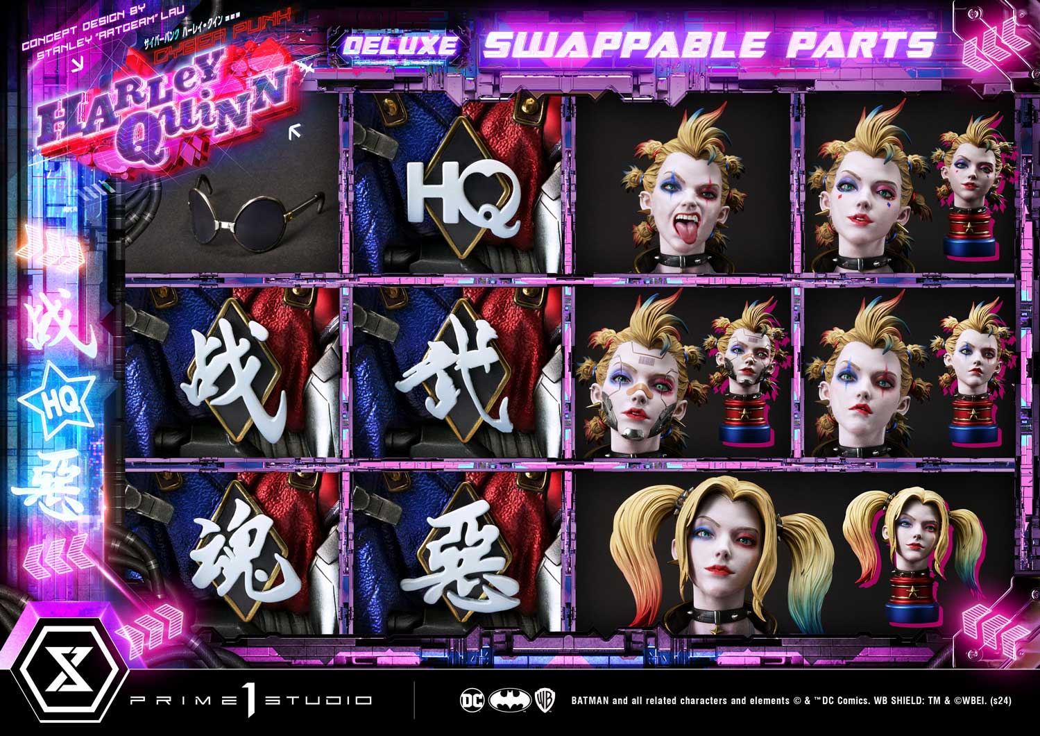 Prime 1 Studio Cyberpunk Harley Quinn Statues Ultimate Premium Masterline Collectible