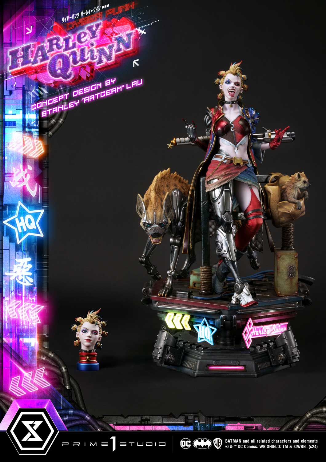 Prime 1 Studio Cyberpunk Harley Quinn Statues Ultimate Premium Masterline Collectible