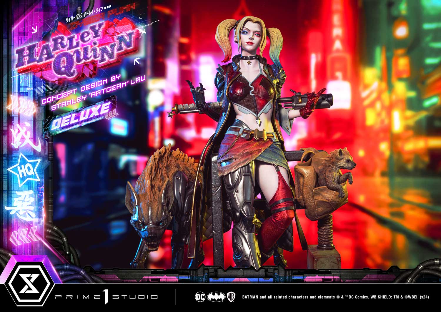 Prime 1 Studio Cyberpunk Harley Quinn Statues Ultimate Premium Masterline Collectible