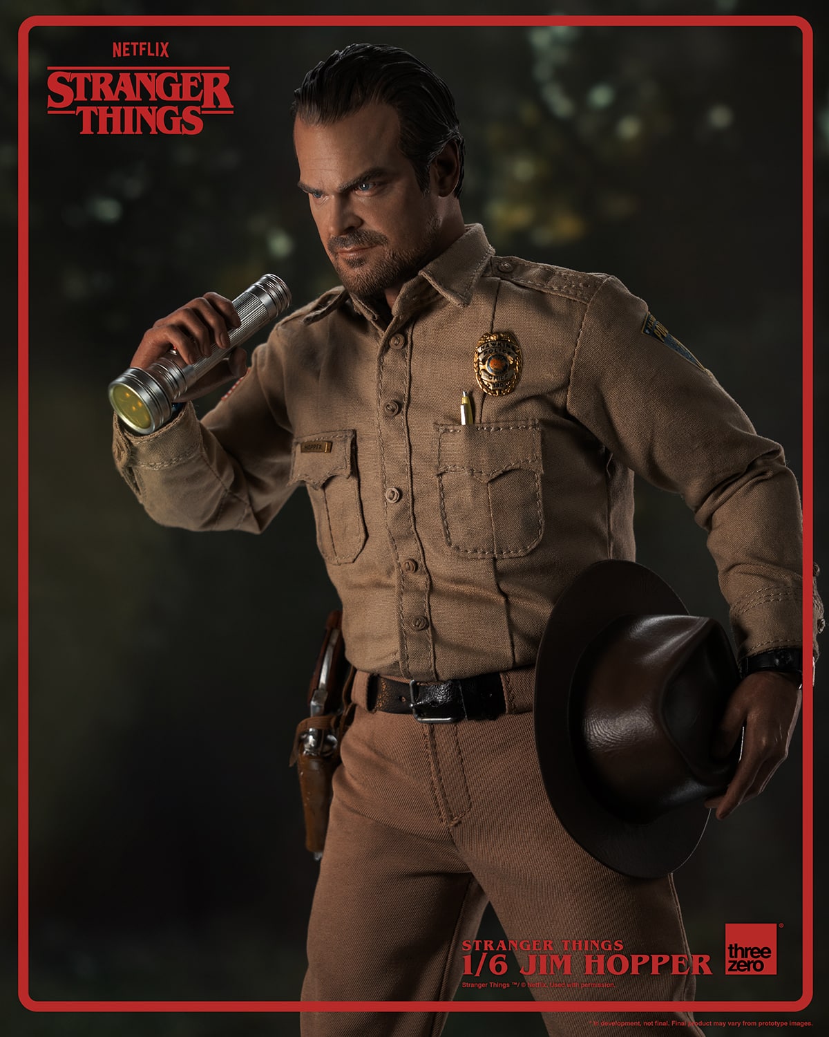ThreeZero Jim Hopper Sixth Scale Figure Season 1 Stranger Things Limited Collectible
