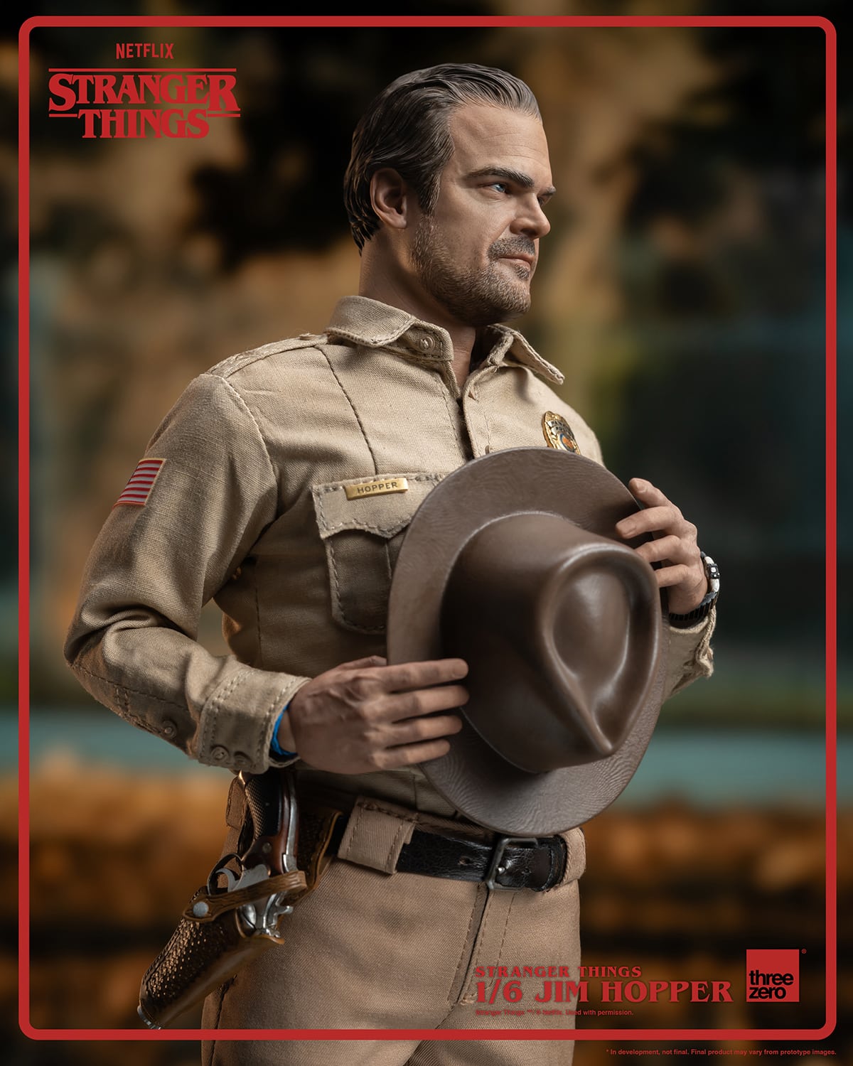 ThreeZero Jim Hopper Sixth Scale Figure Season 1 Stranger Things Limited Collectible