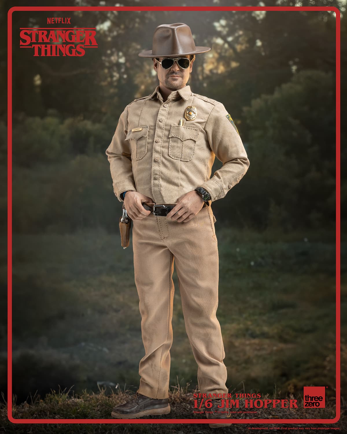 ThreeZero Jim Hopper Sixth Scale Figure Season 1 Stranger Things Limited Collectible