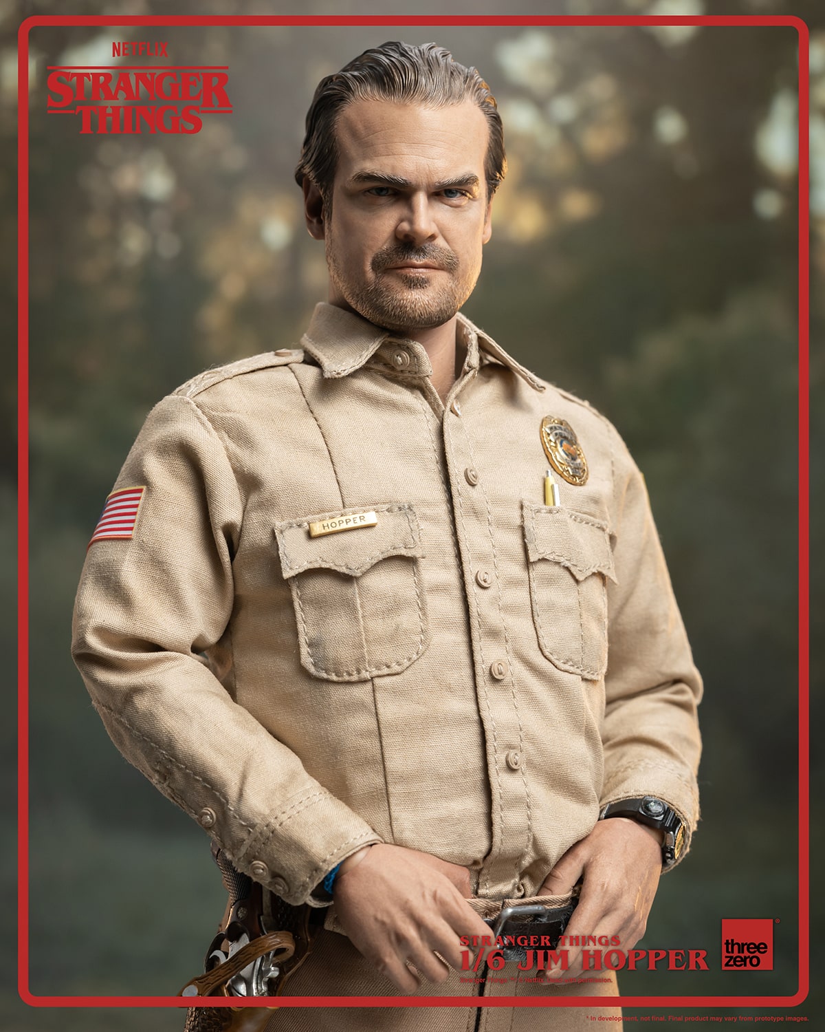 ThreeZero Jim Hopper Sixth Scale Figure Season 1 Stranger Things Limited Collectible