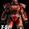 ThreeZero T-51 Nuka Cola Power Armor Sixth Scale Figure Fallout Limited Video Game Collectible