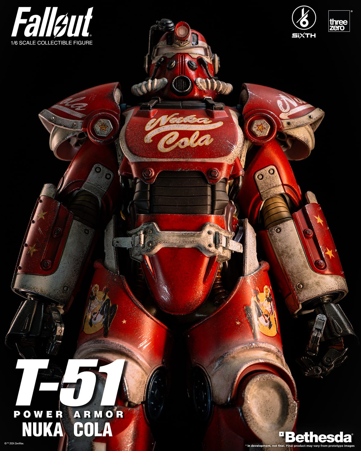 ThreeZero T-51 Nuka Cola Power Armor Sixth Scale Figure Fallout Limited Video Game Collectible