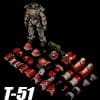 ThreeZero T-51 Nuka Cola Power Armor Sixth Scale Figure Fallout Limited Video Game Collectible
