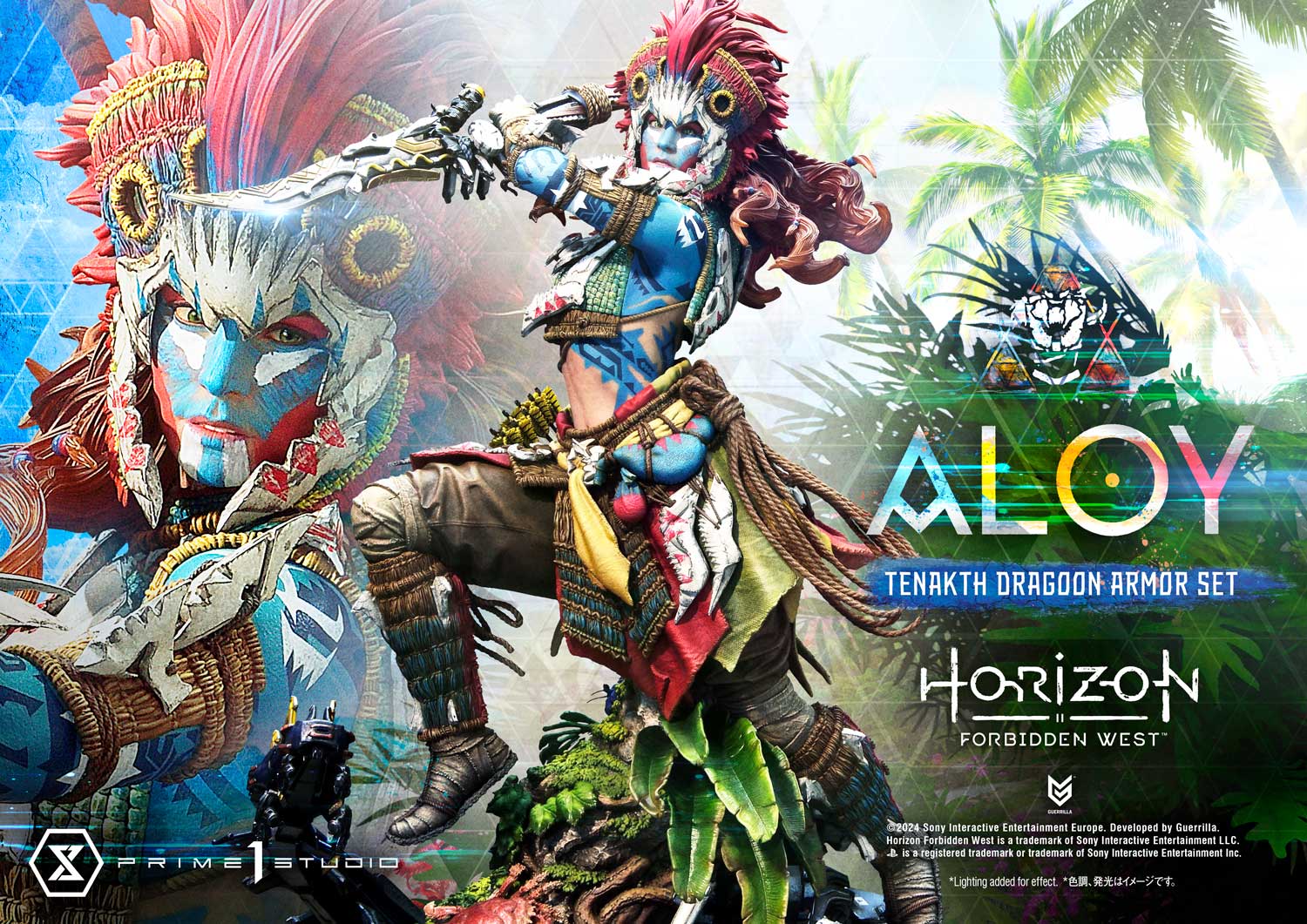 Prime 1 Studio Aloy Statue Tenakth Dragoon Armor Set Horizon Forbidden West Limited Collectible