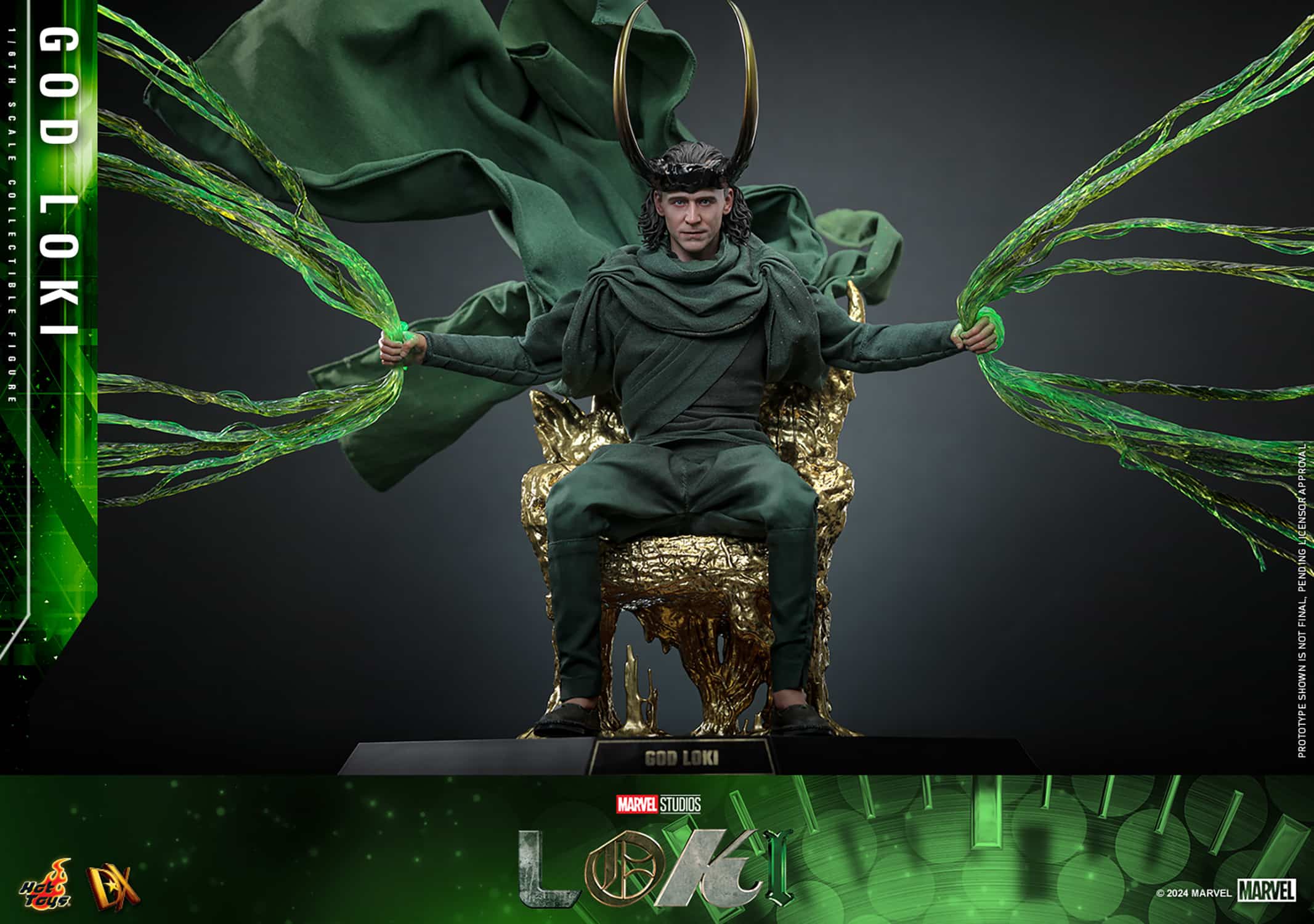 Hot Toys God Loki Sixth Scale Figure Marvel Limited Collectible