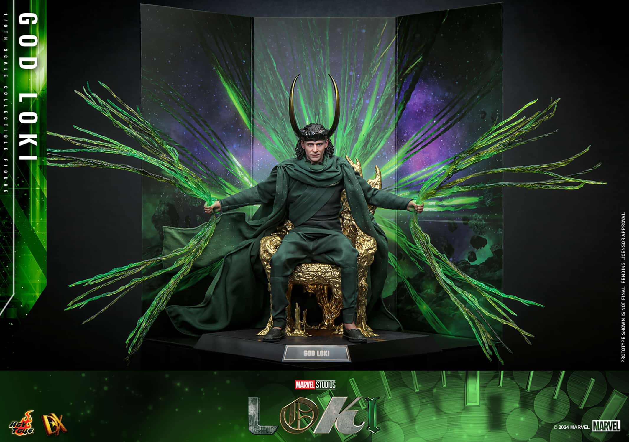 Hot Toys God Loki Sixth Scale Figure Marvel Limited Collectible