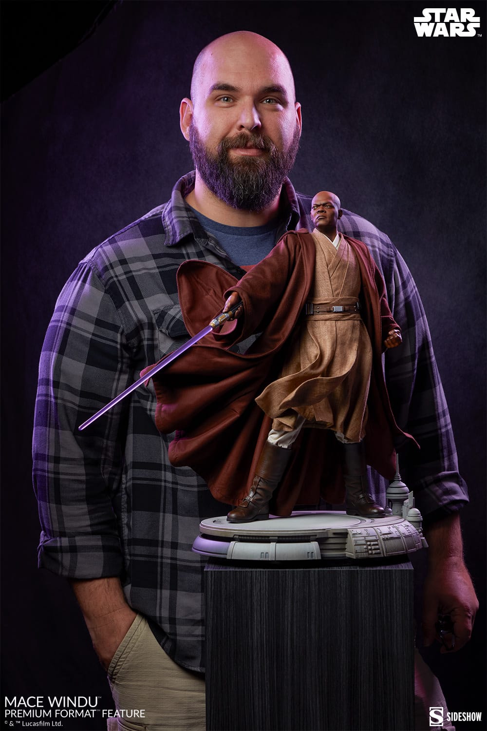 Sideshow Collectibles Mace Windu Premium Format Figure Star Wars Collectible Statue