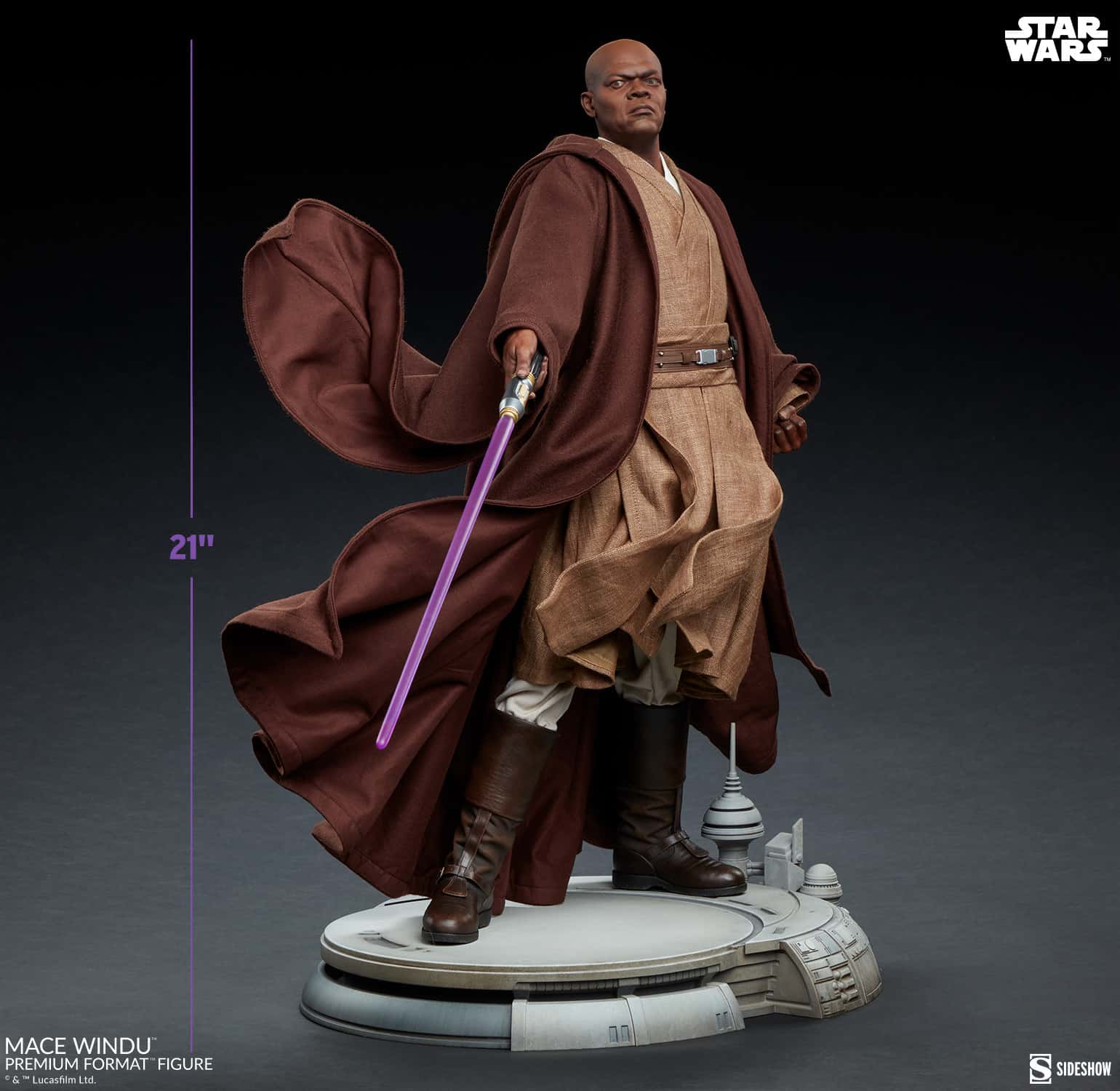 Sideshow Collectibles Mace Windu Premium Format Figure Star Wars Collectible Statue