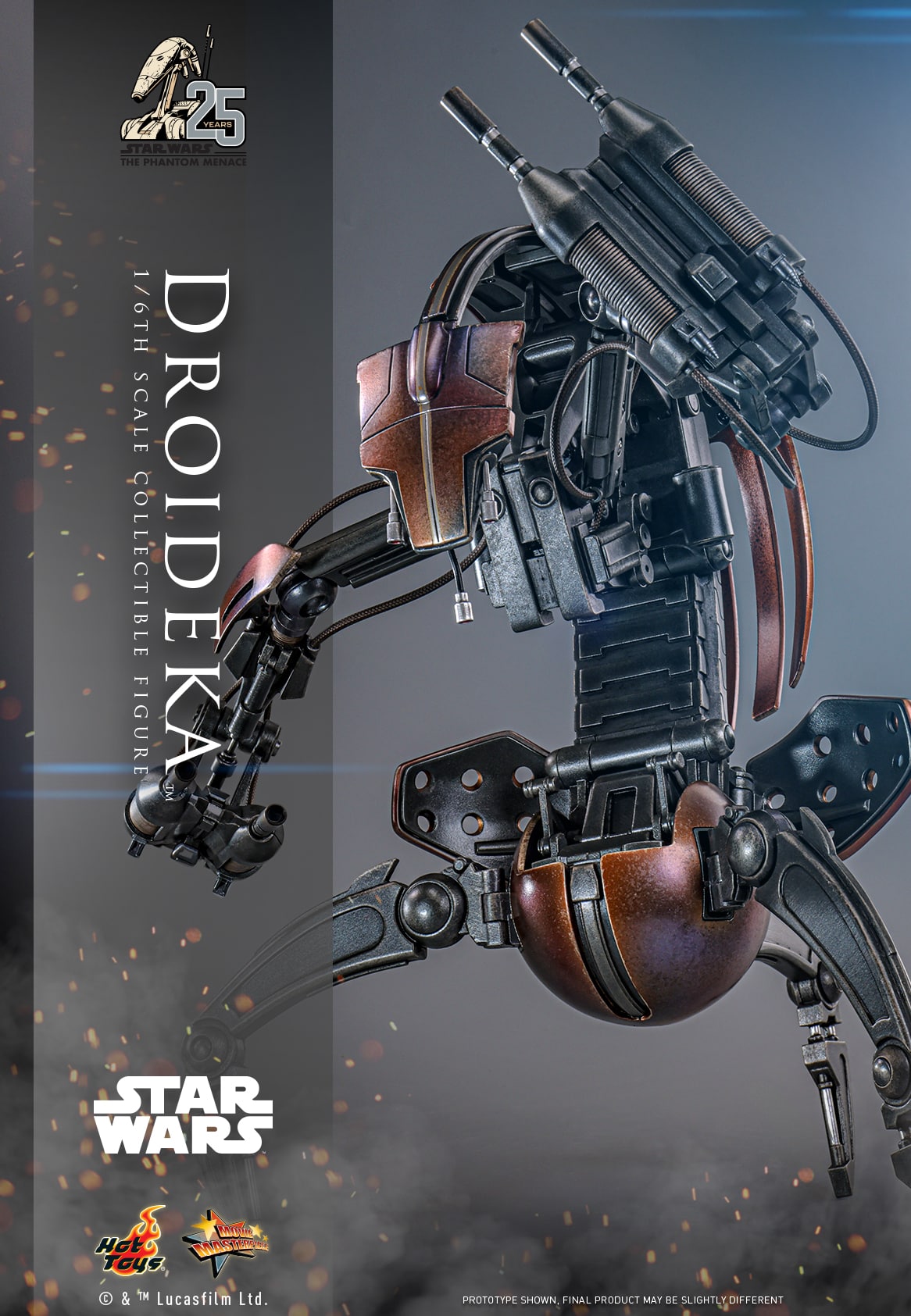 Hot Toys Droideka Sixth Scale Figure Limited Star Wars Collectible