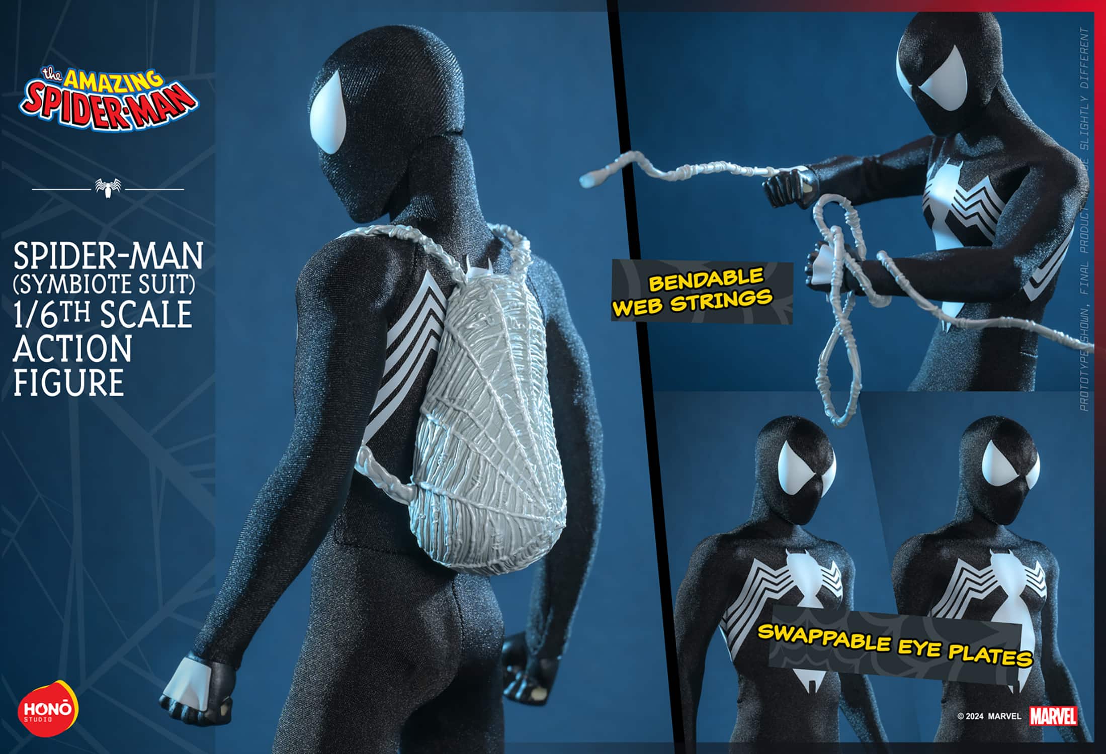 Hono Studio Spider-Man Symbiote Suit Sixth Scale Figure Limited 1:6 Collectible