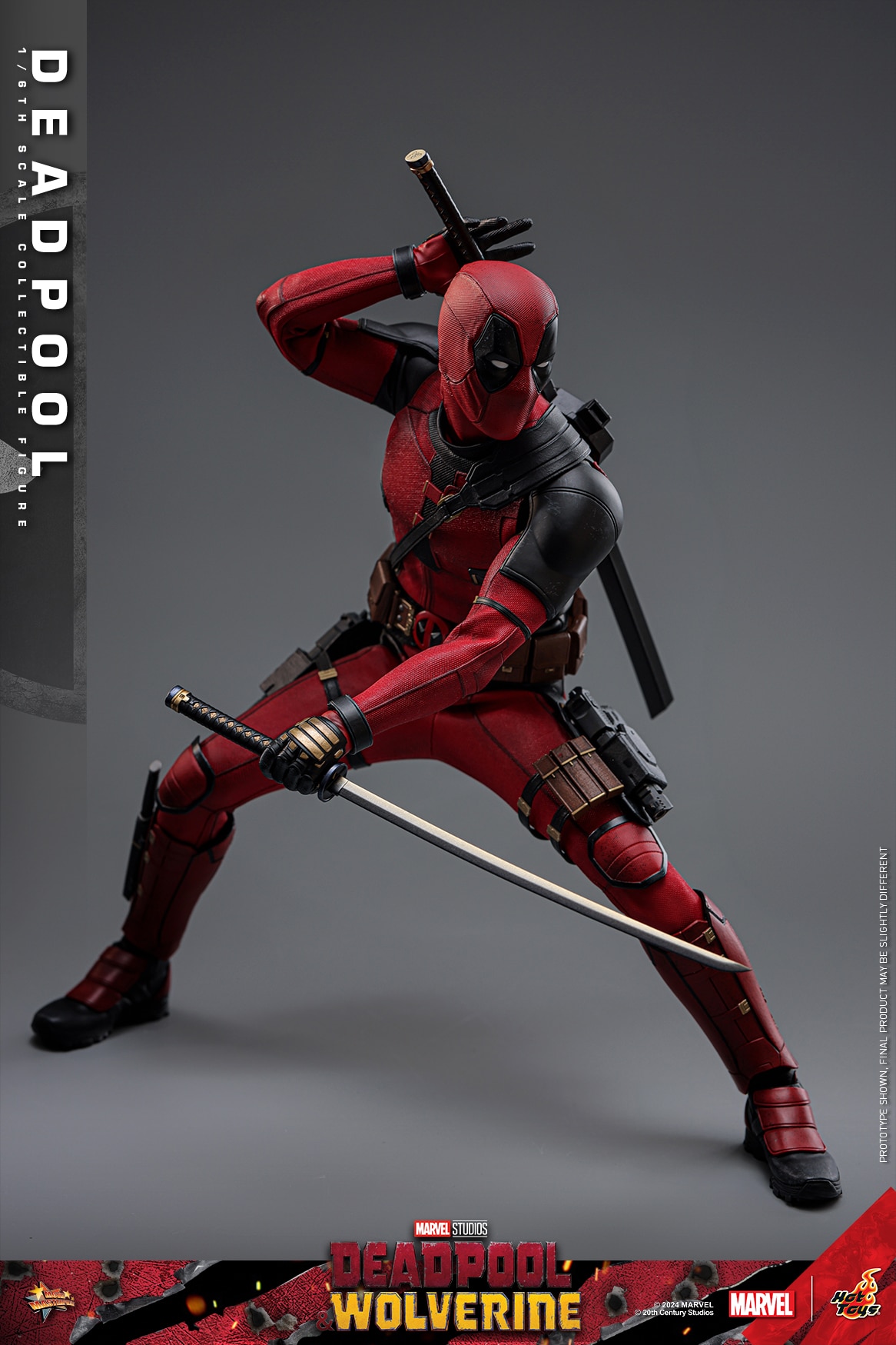 Hot Toys Deadpool Sixth Scale Figure Deadpool & Wolverine 1:6 Limited Collectible