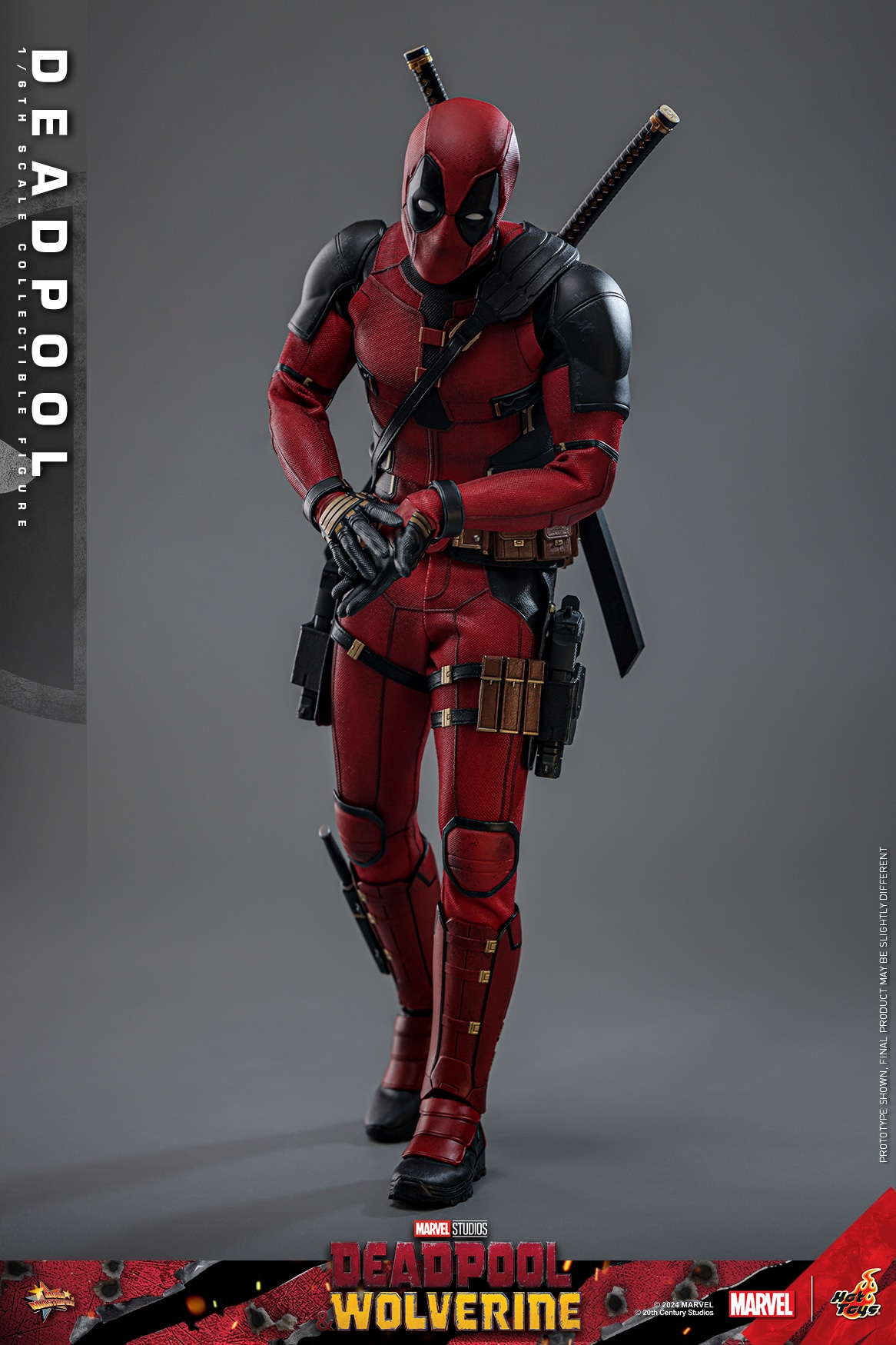 Hot Toys Deadpool Sixth Scale Figure Deadpool & Wolverine 1:6 Limited Collectible