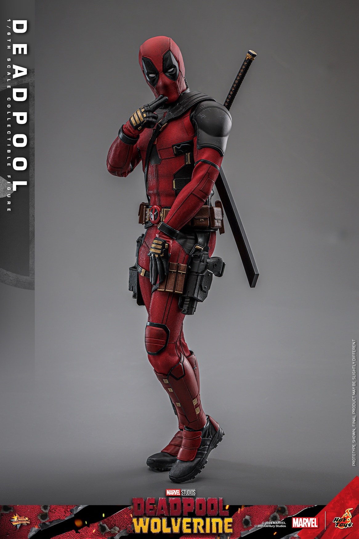Hot Toys Deadpool Sixth Scale Figure Deadpool & Wolverine 1:6 Limited Collectible