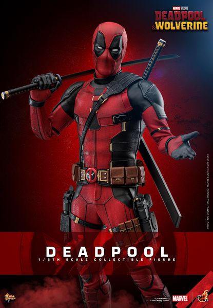 Hot Toys Deadpool Sixth Scale Figure Deadpool & Wolverine 1:6 Limited Collectible